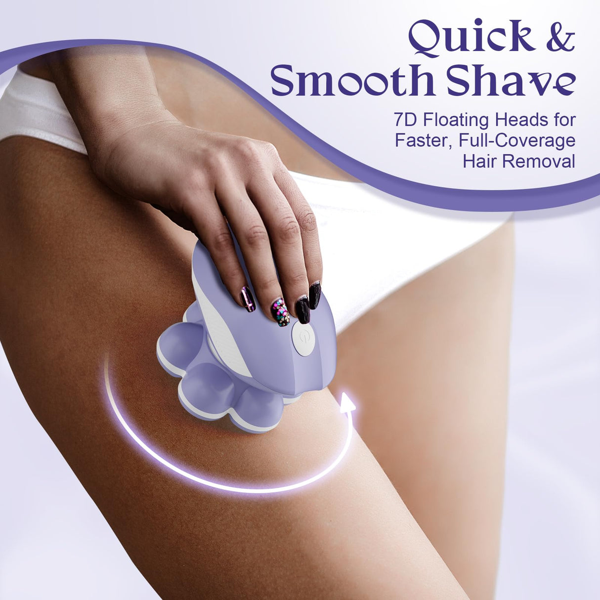 Bartrimber 7D Electric Razor for Women: Fast & Painless Full-Body Shaver for Legs & Face – Waterproof Hair Remover with Light & Travel Cover – Wet/Dry Use, Smooth Close Shave, Birthday Mother’s Gift