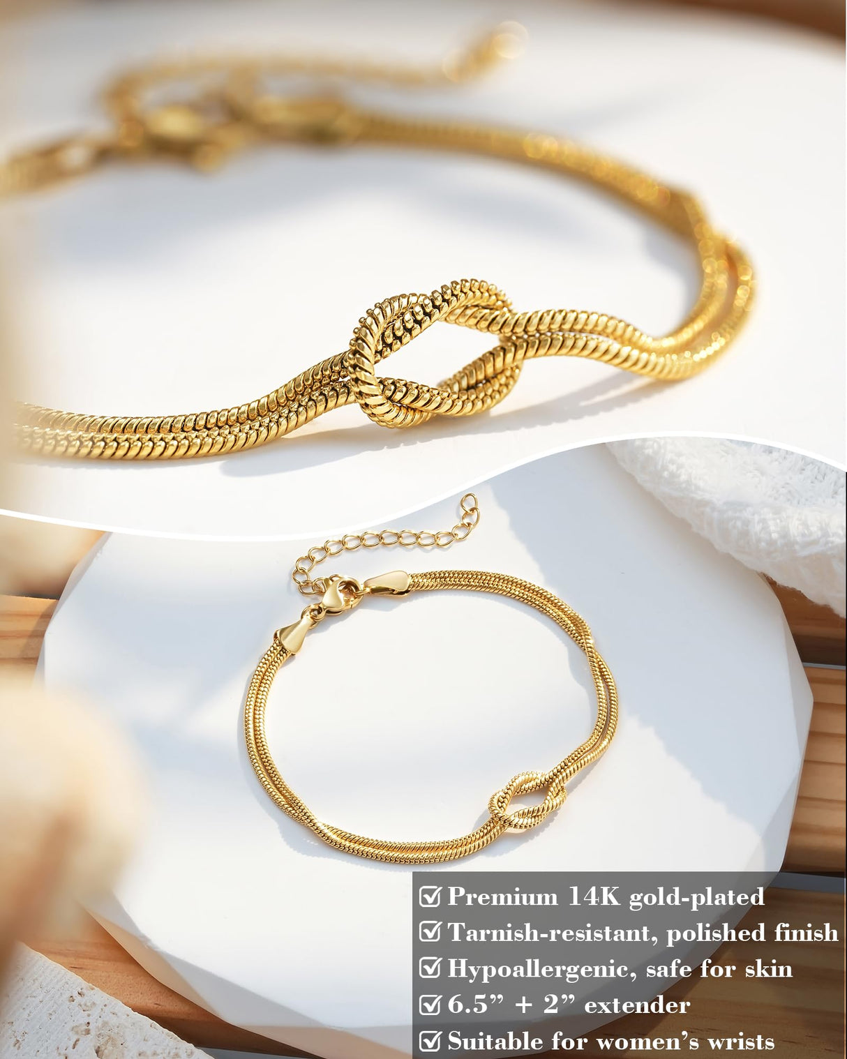 Sister Gifts, Sisters Birthday Jewelry Gifts from Sister Knot Bracelet