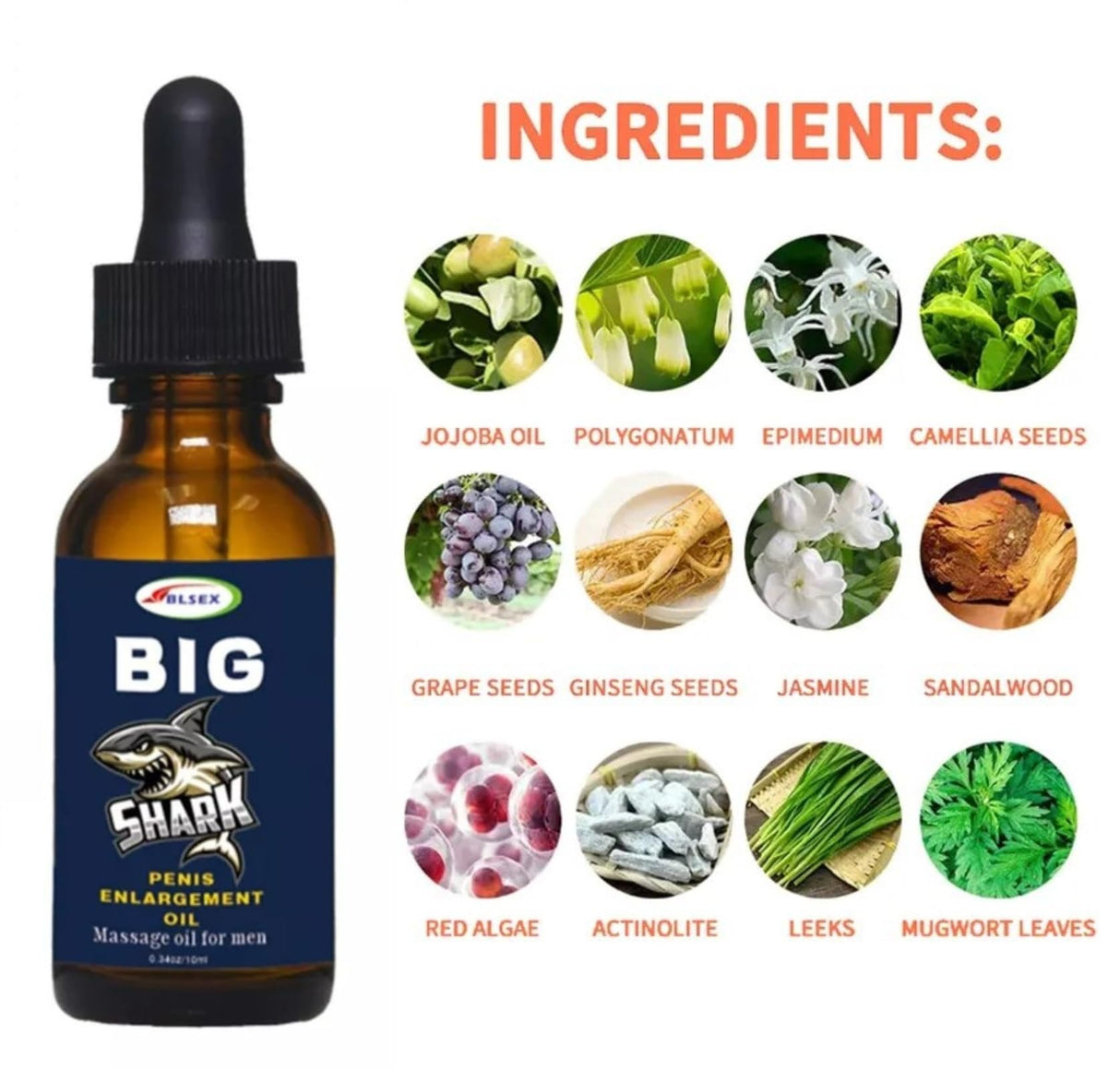 BLSEX Men's Enlargement Oil, Increase XXXL Growth Enlarge Massage for Male 10ml (F360-BIG Oil) (3)
