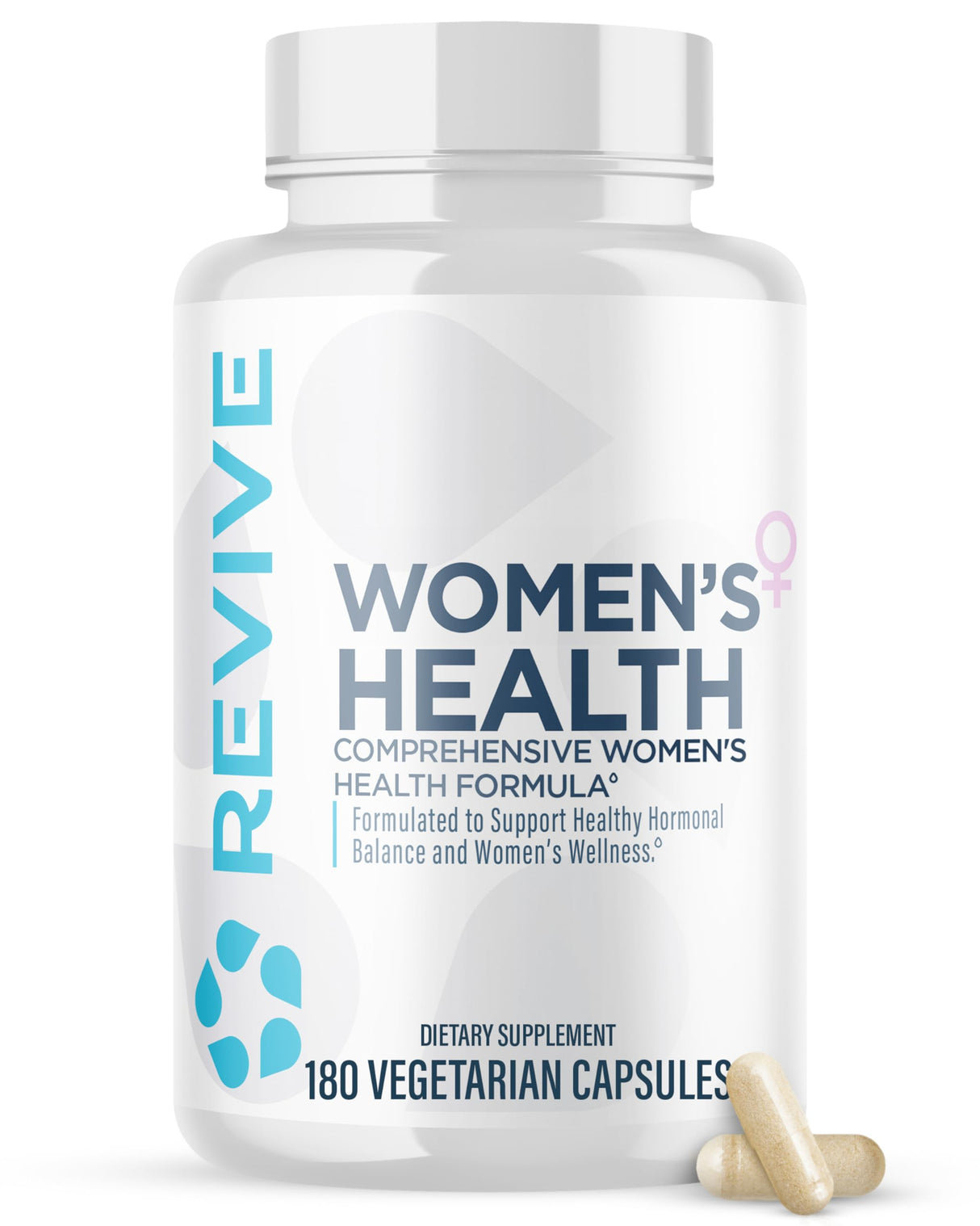 Revive MD Hormone Balance for Women - Hormone Support with Myo-Inositol, Chaste Berry, DIM, Vitamin C & E and Evening Primrose Oil - Women's Health Supplements for Hormonal Balancing - 180 Capsules