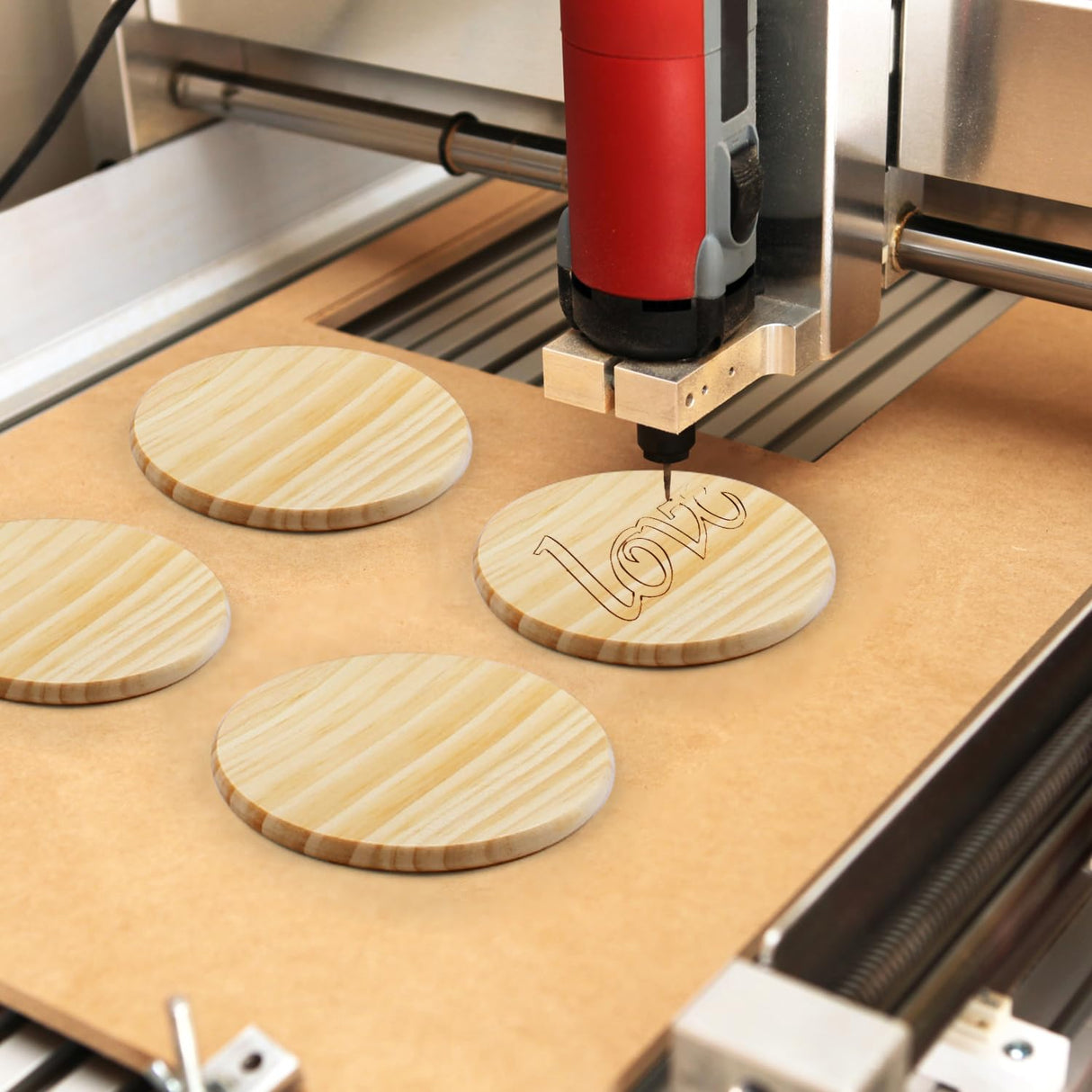 36 Pcs Unfinished Wood Coasters for Crafts,Cymuber 4 Inch Blank Wooden Coasters,Blank Coaster with Non Slip Pad for DIY Stained Painting Wood Engraving Wedding Halloween Christmas Home Decoration