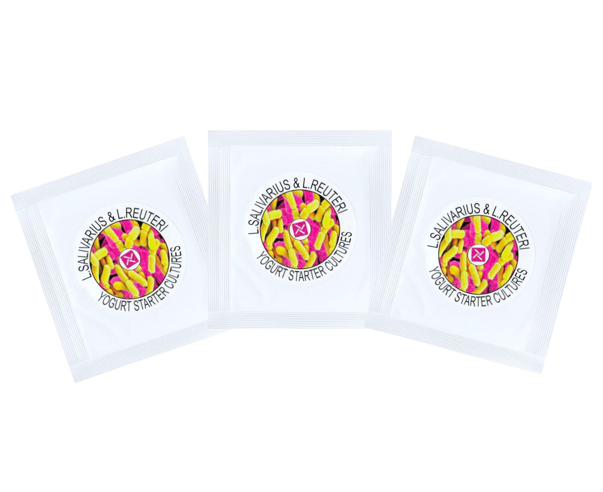 NPSelection Starter Cultures for L.Salivarius and L. Reuteri Homemade Yogurt (Pack of 3 sachets)
