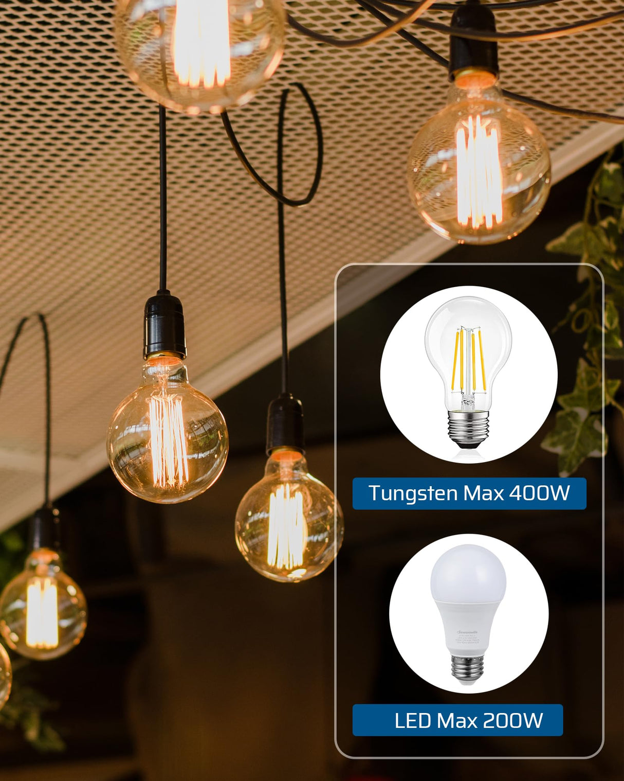 DEWENWILS Outdoor Dimmer for String Lights, Smart Dimmer Plug with Remote, Compatible with Alexa & Google Home, Waterproof, 100FT Range, Remote Dimming for Dimmable LED/Tungsten Bulbs, 2.4GHz Only