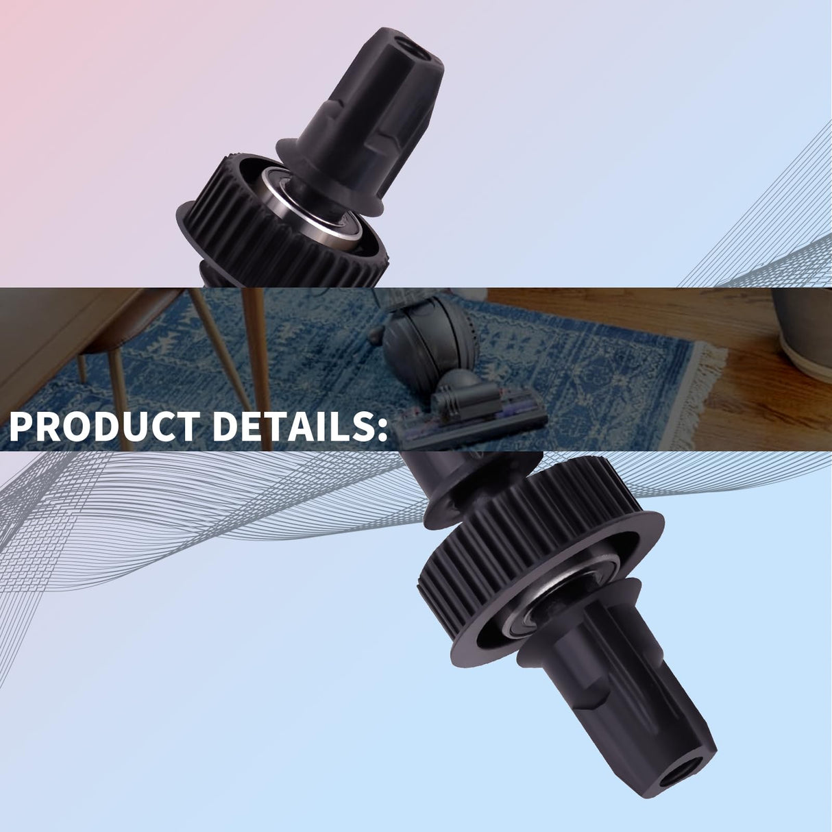 XYgdhqpt 1Pcs Brush Roll Center Gear Wheel Compatible with Dyson UP13 UP14 UP19 UP20 DC40 DC41 DC65 DC66 DC77