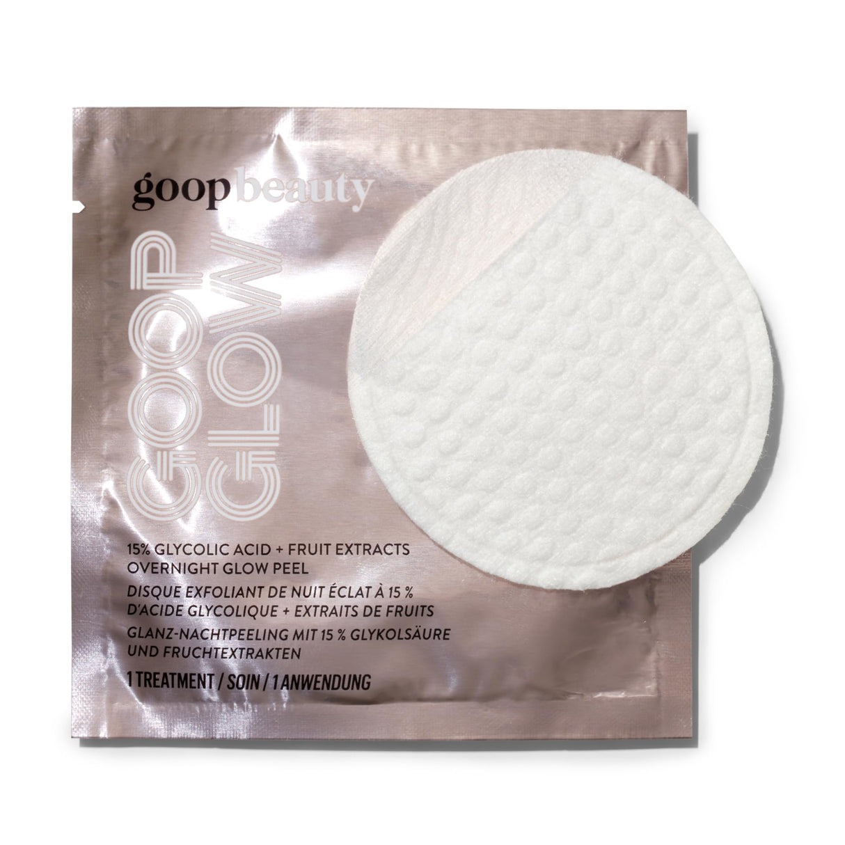 goop Beauty 15% Glycolic Acid Exfoliating Pads | Inspired by a Professional Chemical Peel | Refines & Retexturizes for Glowing Skin | Paraben and Silicone Free | 12 pack