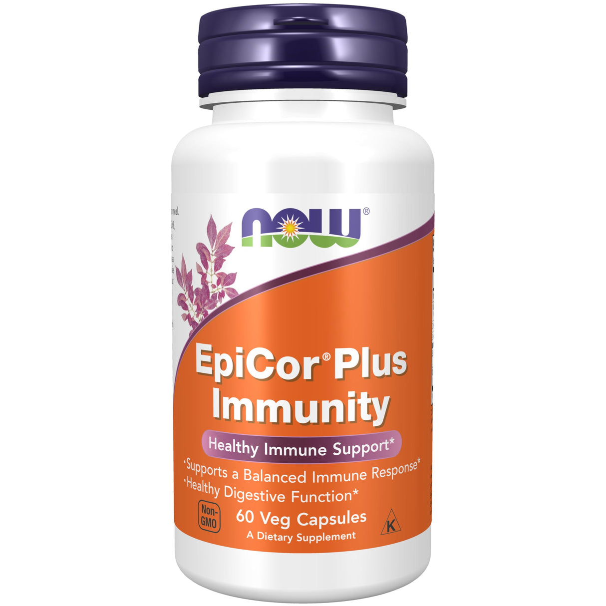 NOW Foods Supplements, EpiCor® Plus Immunity with Vitamin C, Healthy Immune Support*, 60 Veg Capsules