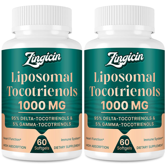 Vitamin E Tocotrienols - Liposomal Tocotrienols Supplement 1000mg, Highly Absorbable Delta Tocotrienol and Gamma Tocotrienol for Cardiovascular, Bone Health, and Antioxidant Support, 120 Softgels