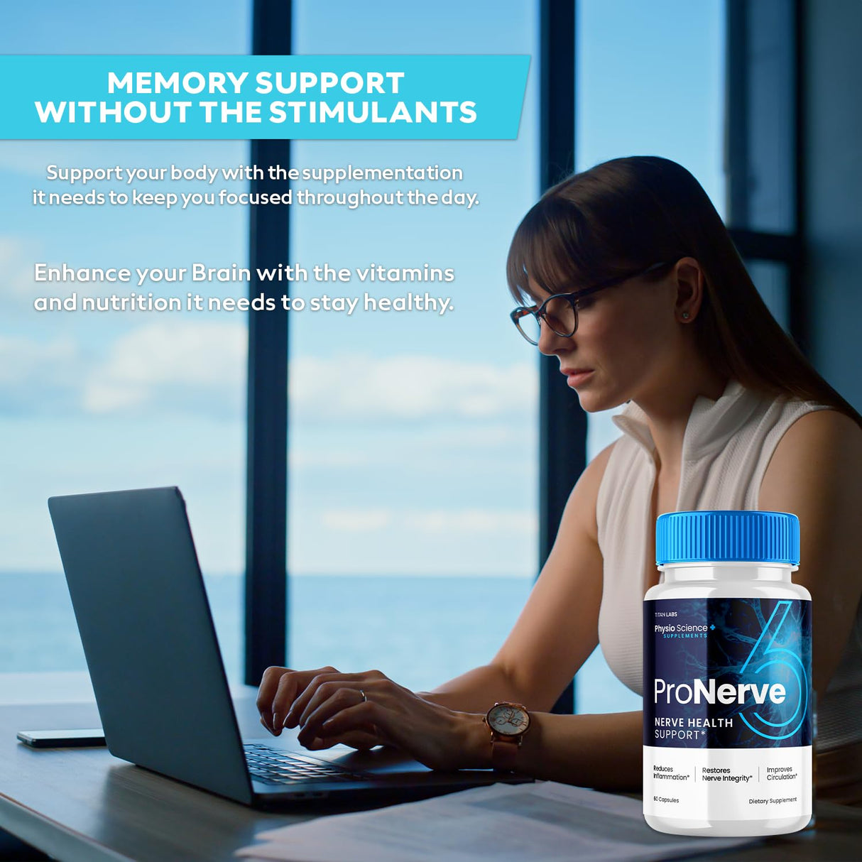 6 Pack Pro Nerve 6 Capsules Advanced Nerve Health Support, Pro Nerve 6 Dietary Supplement Capsules ProNerve Advanced Formula Nerve Support Supplement Men Women Optimal Health Support (180 Capsules)