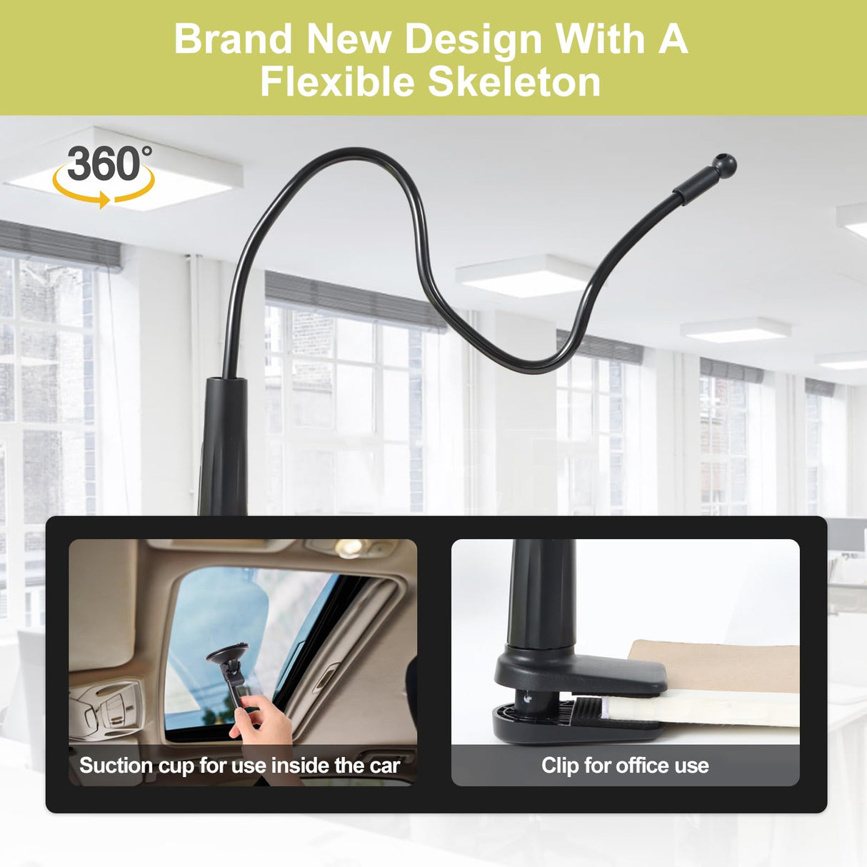 Office Desk Shade and Cubicle Shade: Blocks Light, Glare, and Disturbances. Professional, Adjustable Working Office Cubicle Accessories. Black
