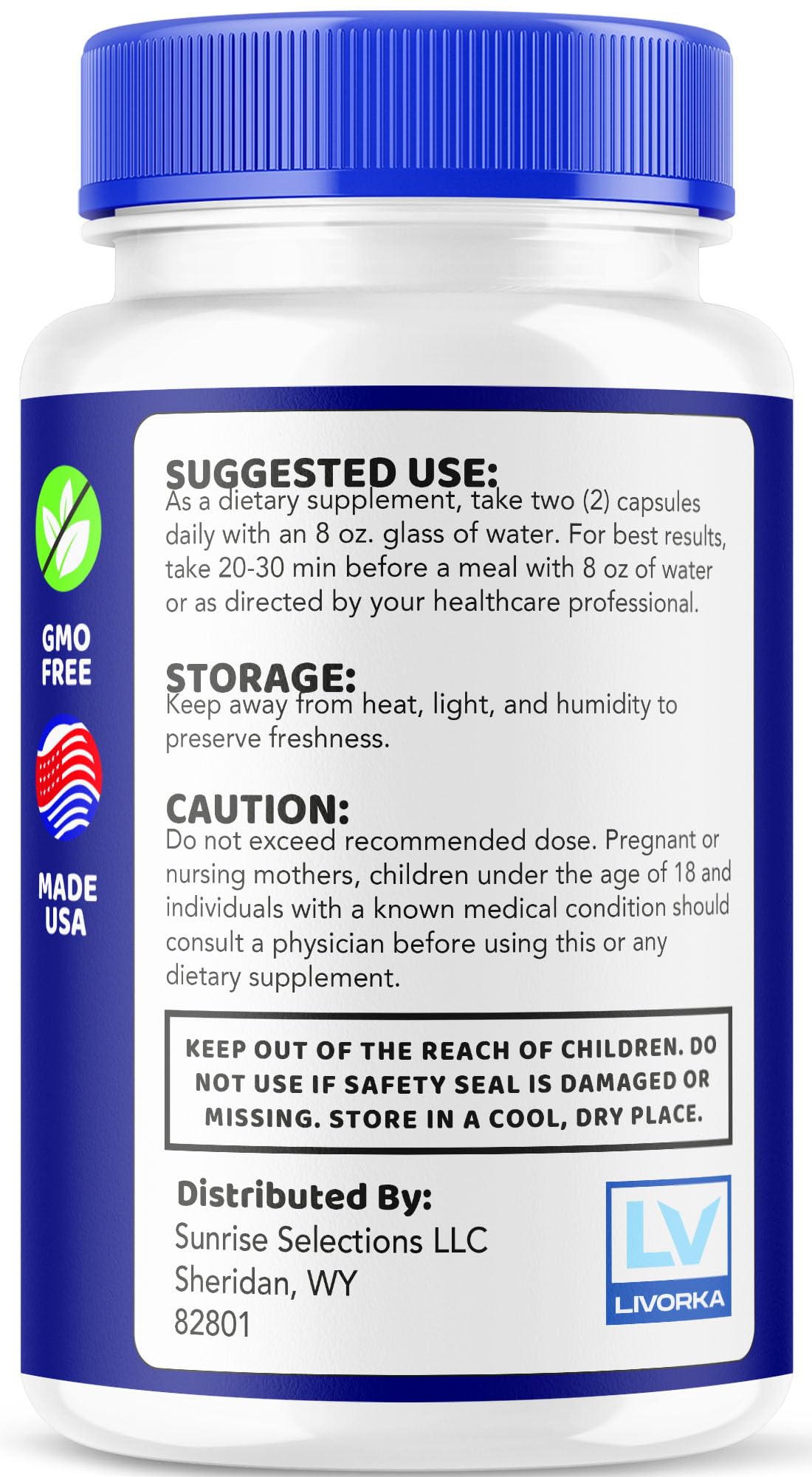 LIVORKA Sight Clear 20/20 Vision Support Supplement for Eyes - (2 Month Supply) - Pack of 2