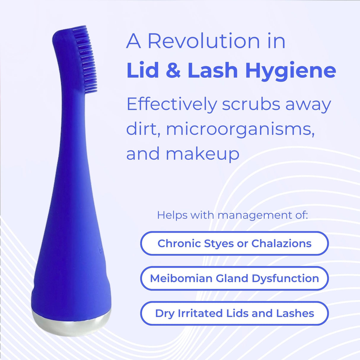 Blinkjoy Electric Eyelid Brush - Optometrist Approved for Managing Demodex, Blepharitis, and Dry Eyes - Gently removes dirt, oil, and makeup to support healthier lid hygiene
