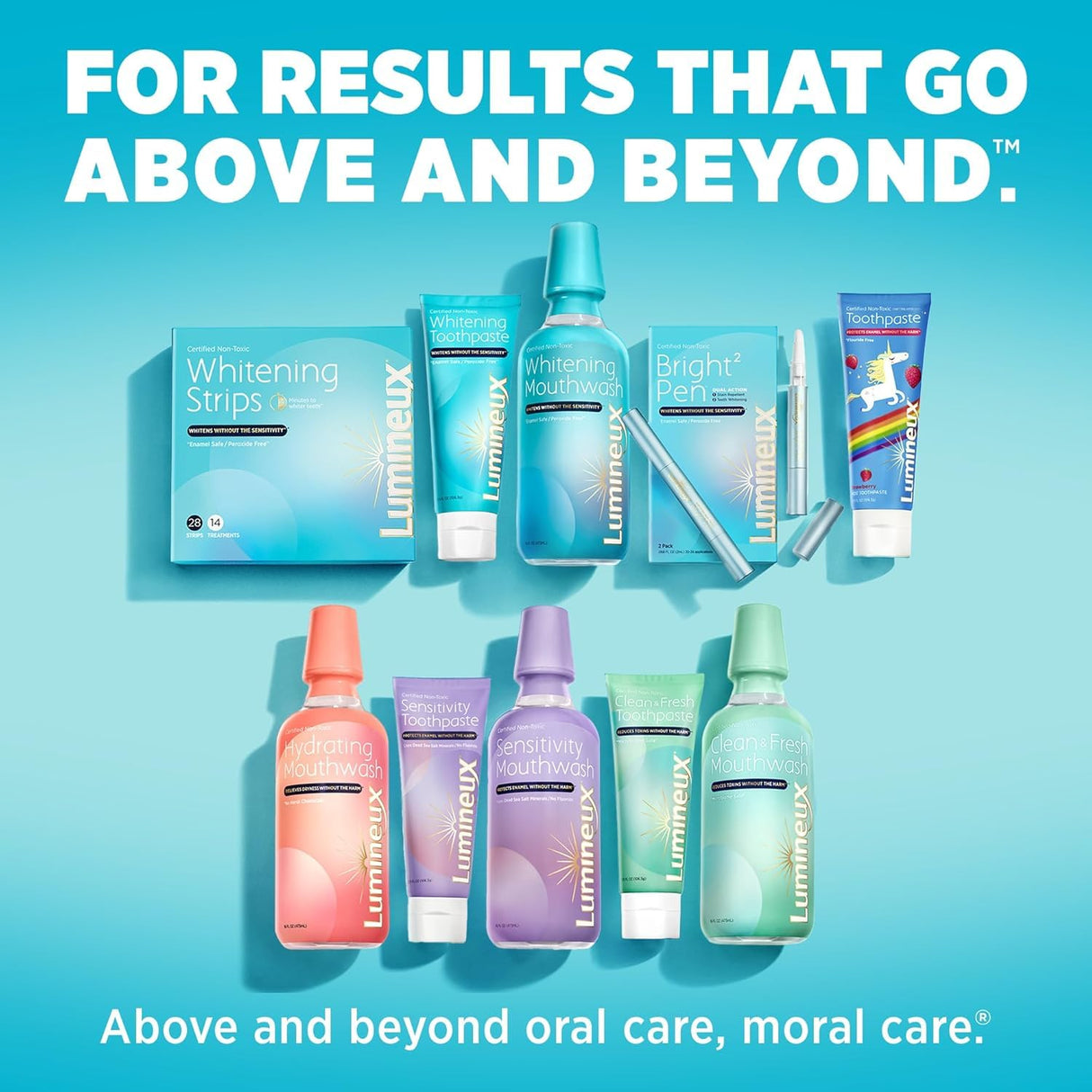 Lumineux Teeth Whitening Strips 21 Treatments – Peroxide Free - Enamel Safe for Whiter Teeth - Whitening Without The Sensitivity - Dentist Formulated - Sensitivity