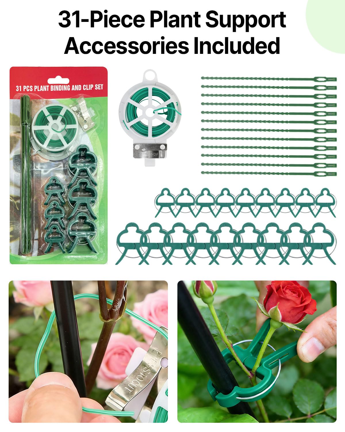 Suteck Garden Trellis for Climbing Plants Outdoor, 71” H x 20” W, 2 Pack