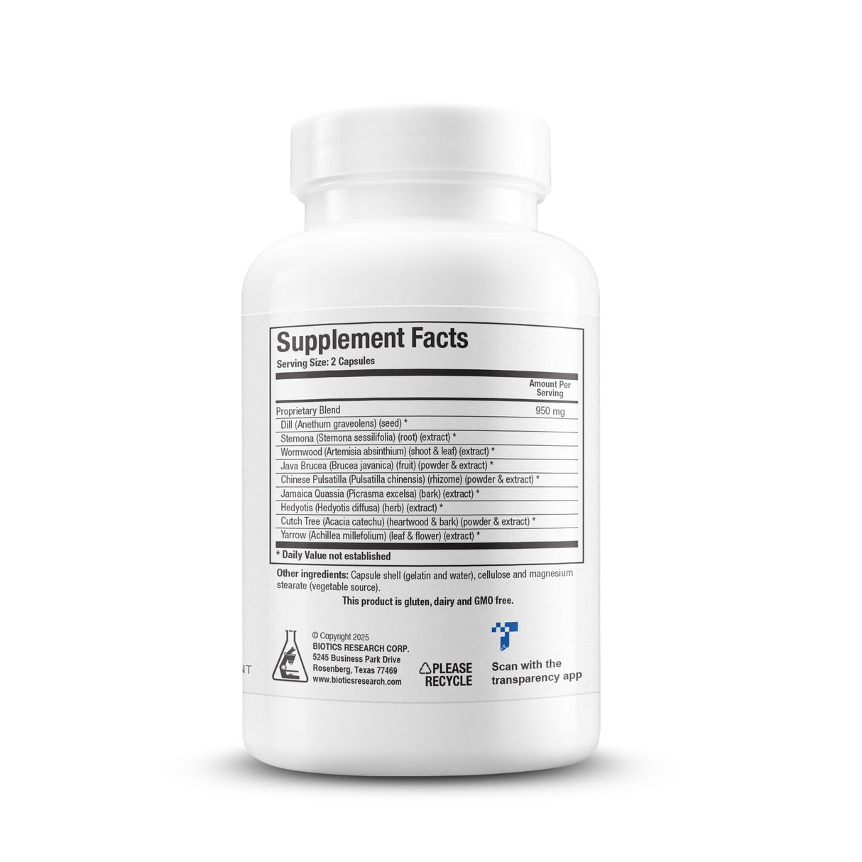 Biotics Research Dysbiocide Synergistic Botanical Blend Supports Normal Gut Health for Women & Men - Digestive Health Supplement - Supports Balanced Gut microbiome - 120 Capsules