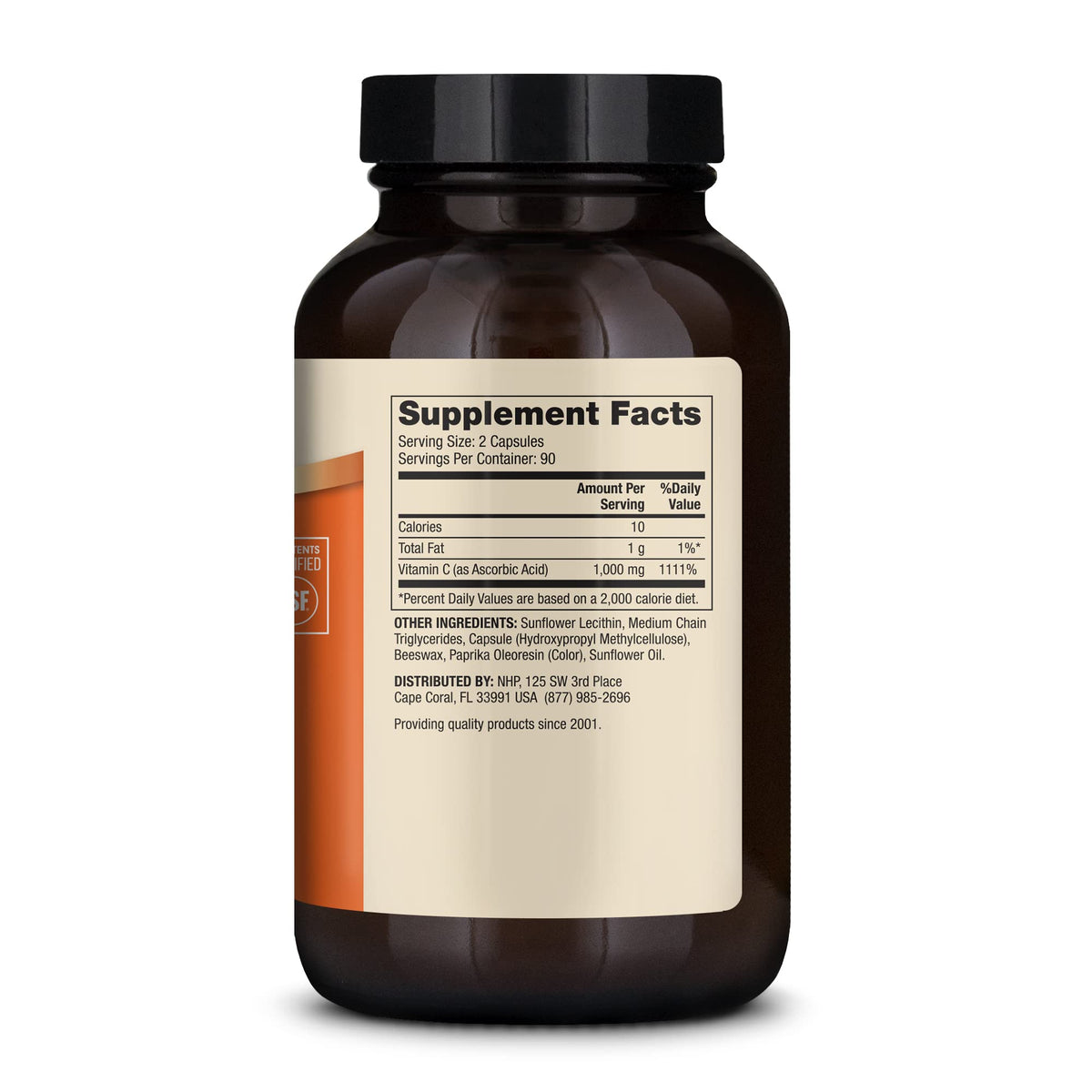 Dr. Mercola Liposomal Vitamin C, 1,000 mg, 180 Capsules (90 Servings)
