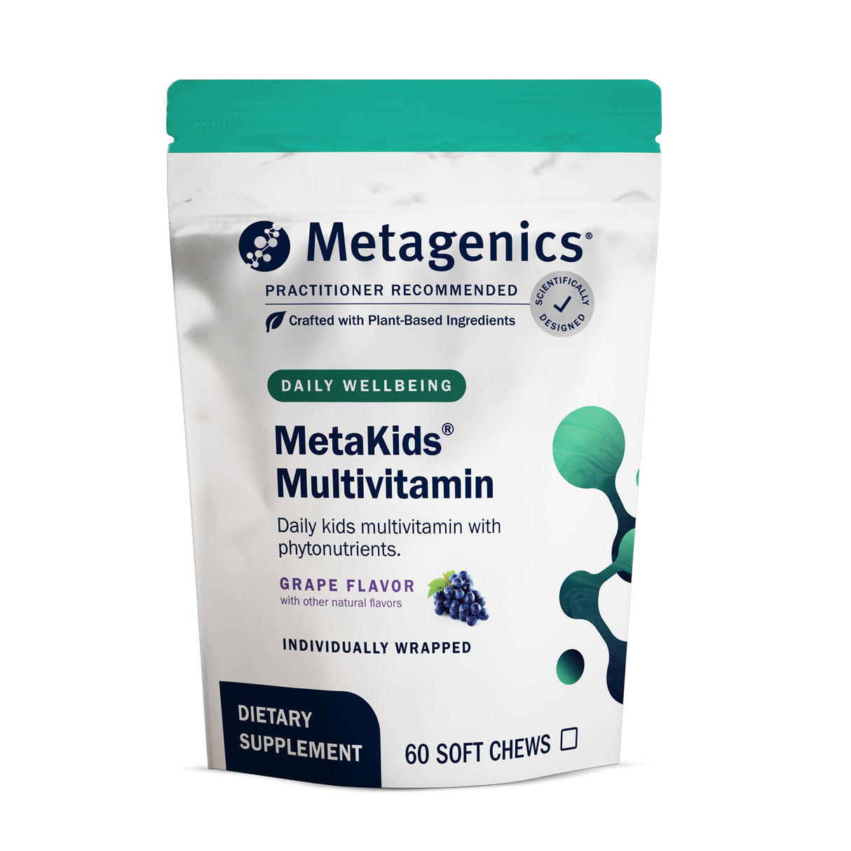 Metagenics MetaKids Multivitamin Soft Chews - Vitamins - Minerals - Phytonutrients - 60 Servings