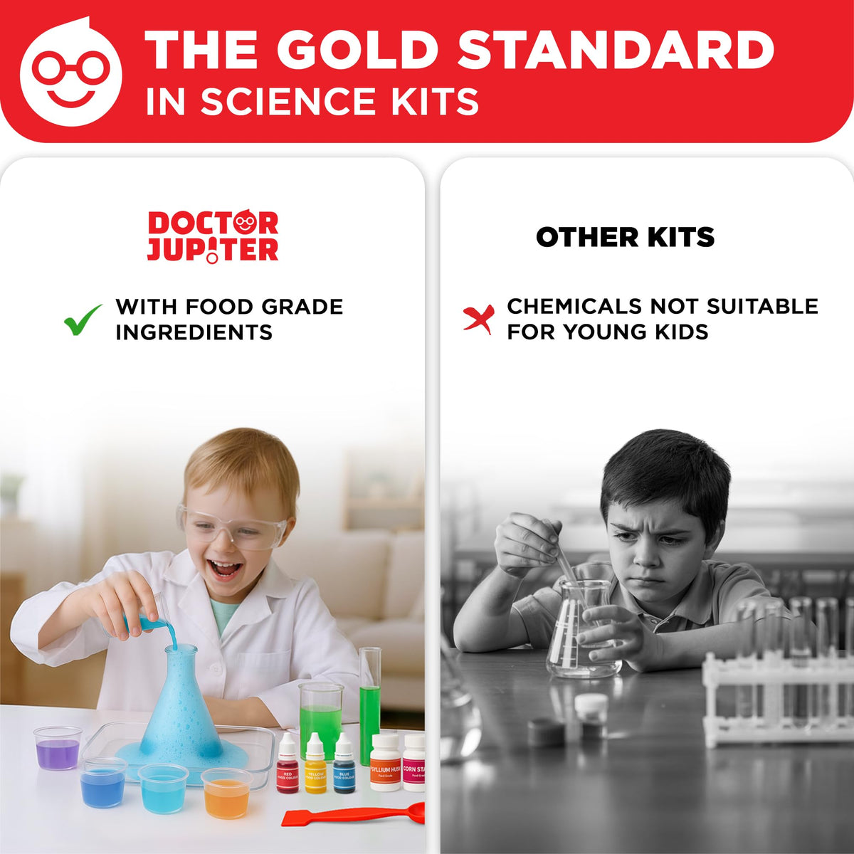 Doctor Jupiter My First Science Experiments Kit for Kids Ages 4+