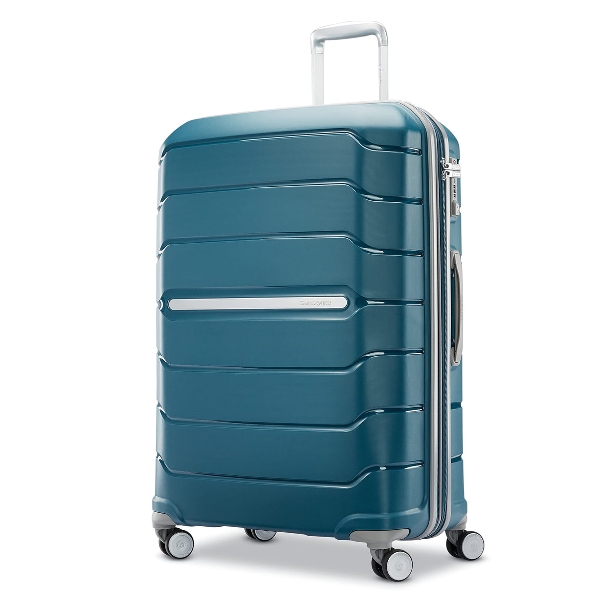 Samsonite Freeform Hardside Expandable Luggage with Spinners, Dark Teal, 2PC SET (Carry-on/Large)