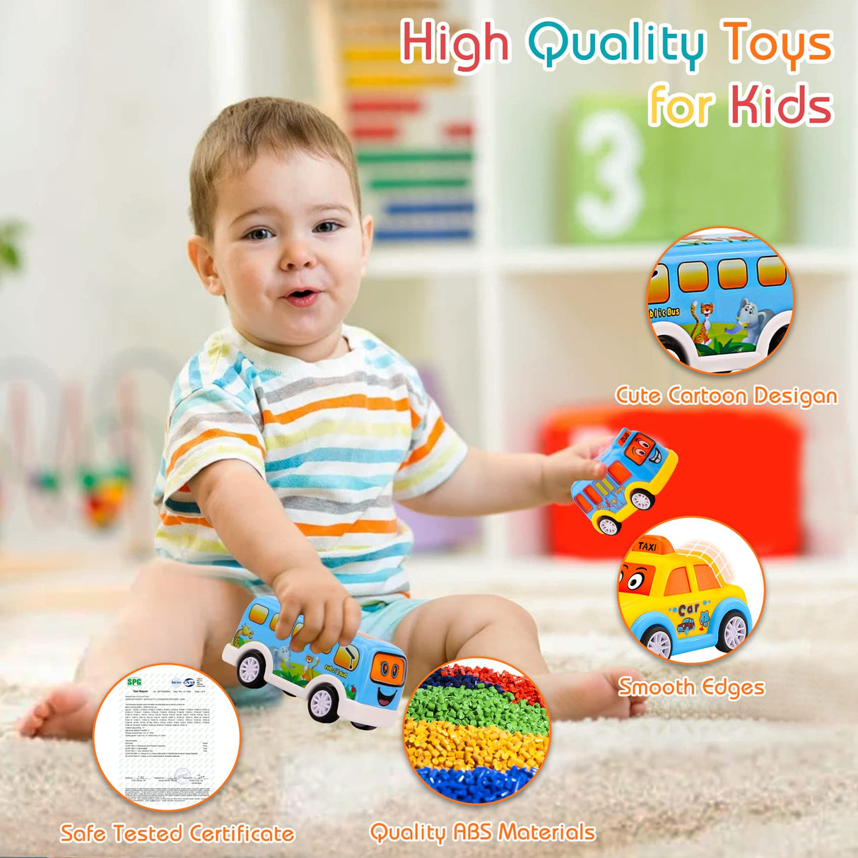 Nicmore Carrier Truck Toddler Toys Car: Transport Toy for 1 2 3 4 Year Old Boys Girls 18 Month 5-in-1 Kid Playset Gifts for Preschool Birthday Christmas