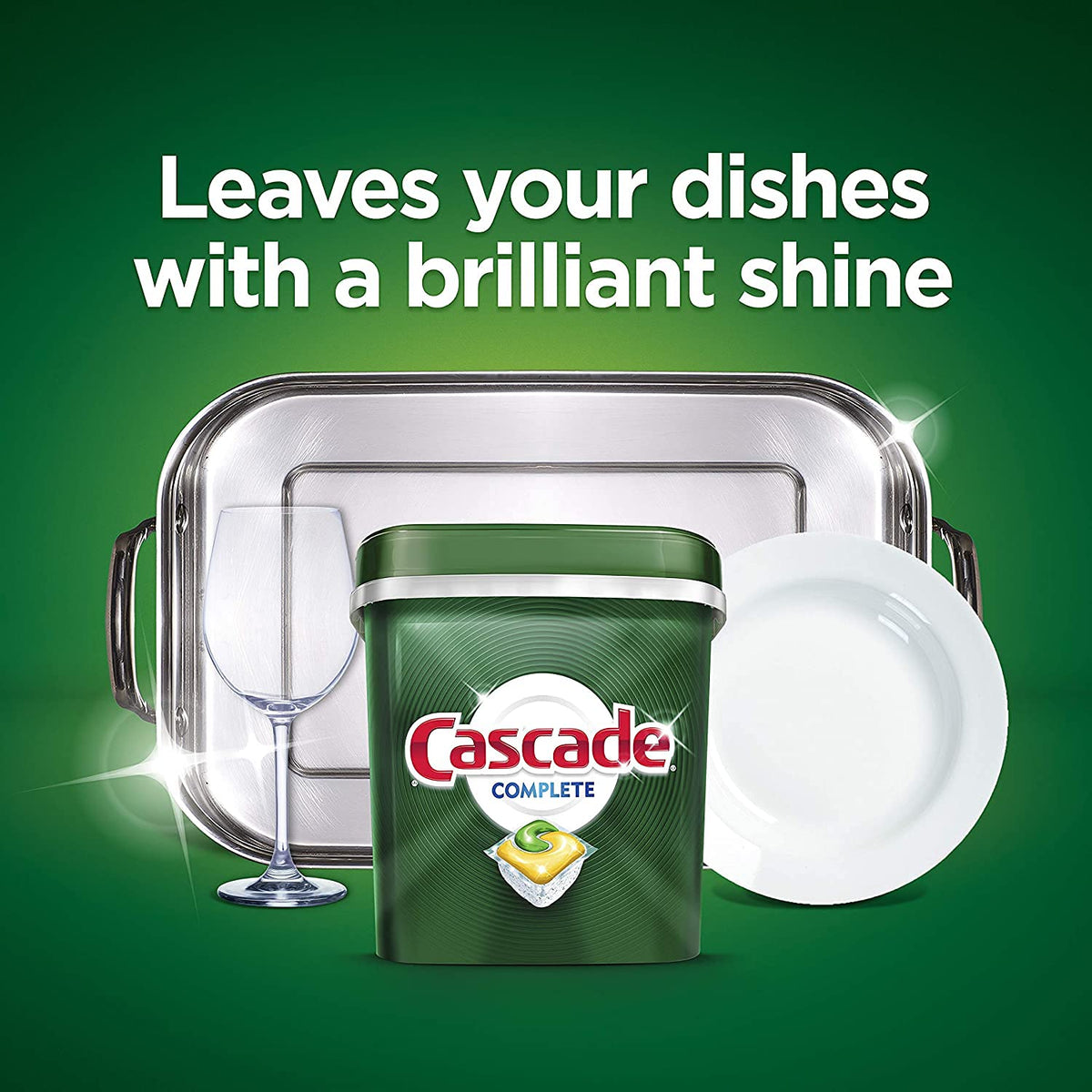 Cascade Complete Dishwasher Pods, Dishwasher Detergent, Lemon Scent ActionPacs, Cleaning Supplies, 78 Count