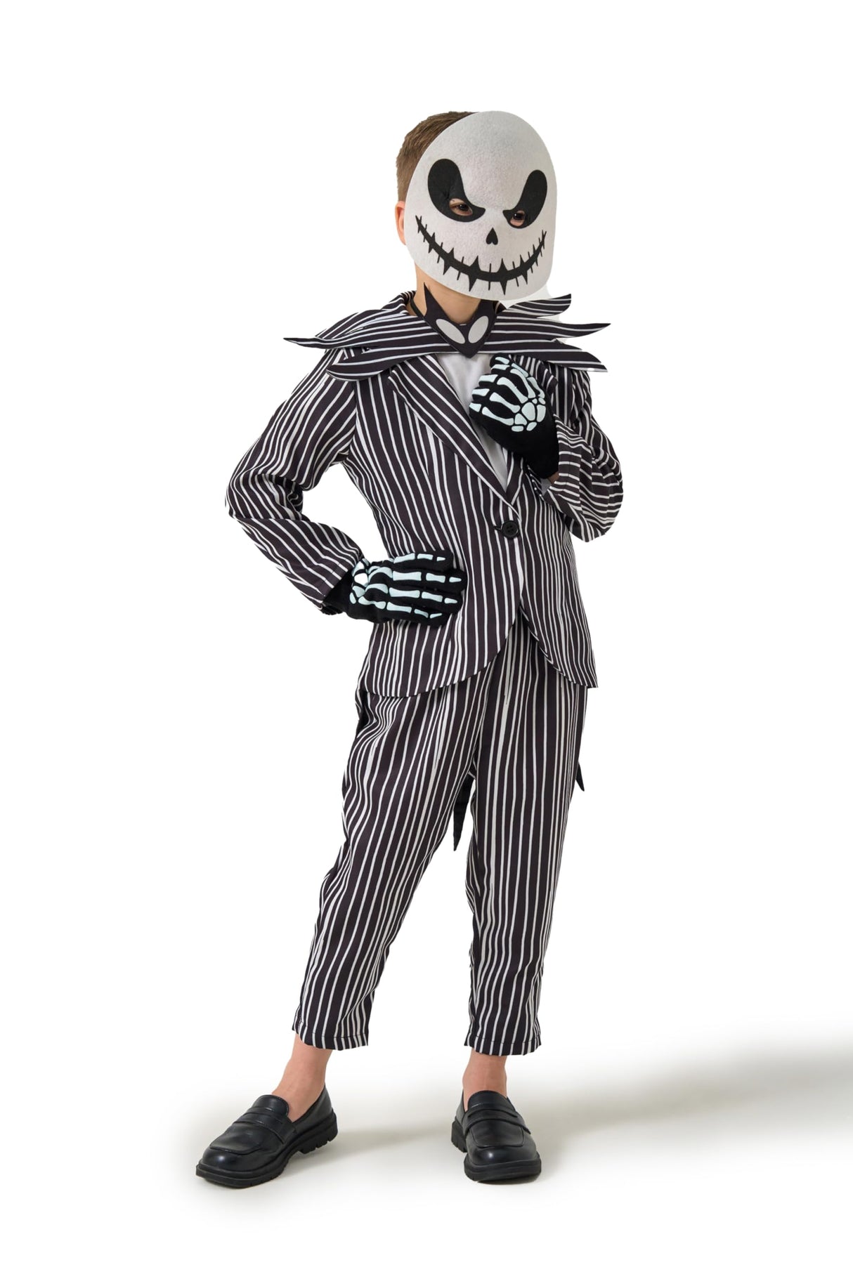 5 PCS Kids Jack Costume Set for Christmas Halloween - Includes Gloves Mask for Boys Ages 3-12
