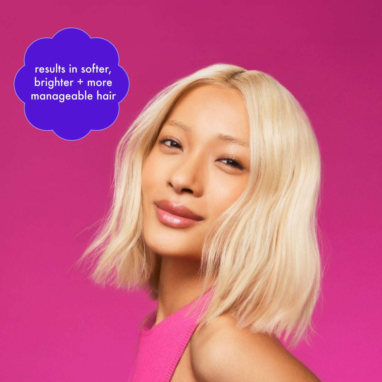 amika bust your brass cool blonde strength repair shampoo, 1000ml