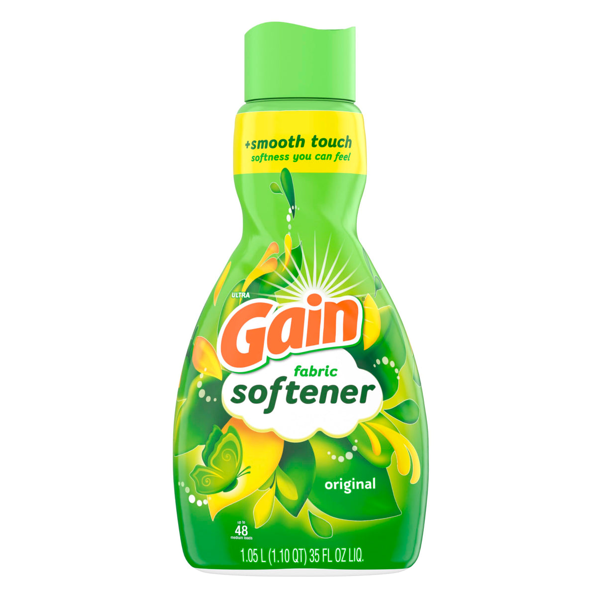 Gain Fabric Softener, Original, 35 fl oz (4 Pack)