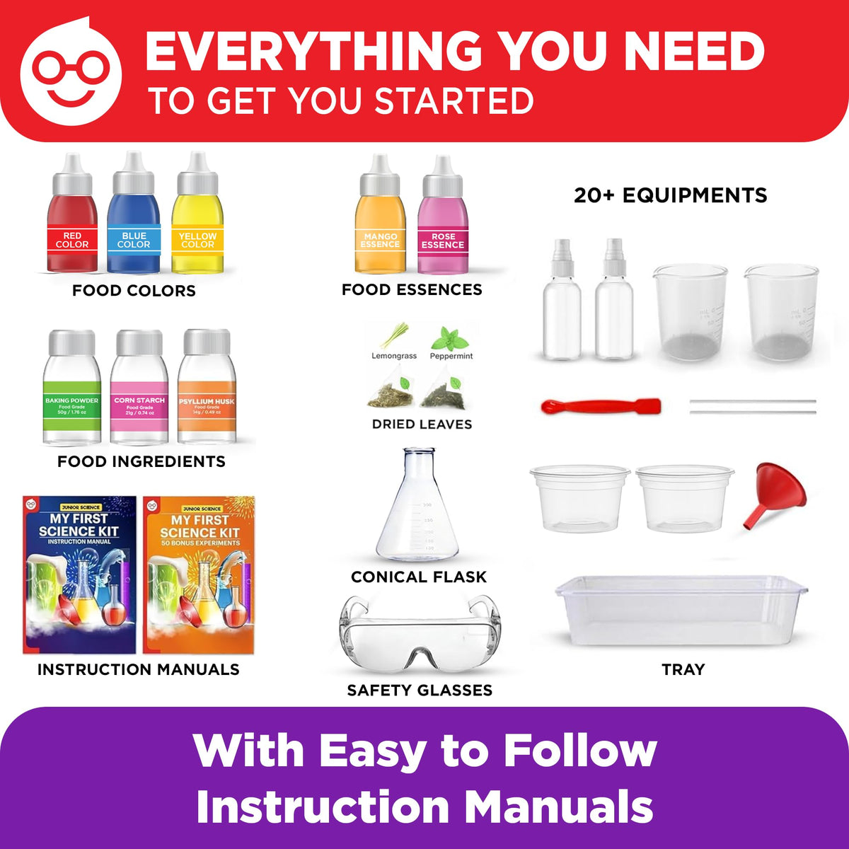 Doctor Jupiter My First Science Experiments Kit for Kids Ages 4+