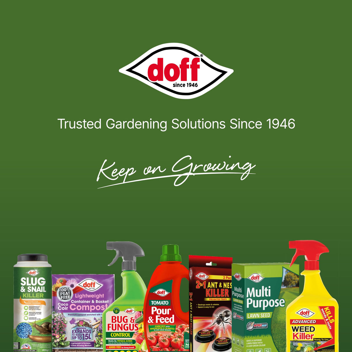 Doff Advanced Concentrated Weedkiller - 6 Sachets for Dilution in Water for Garden Protection – Kills Deep Rooted Weeds from Pathways to Driveways - Long Lasting Weed Control – Strong Weed Killer