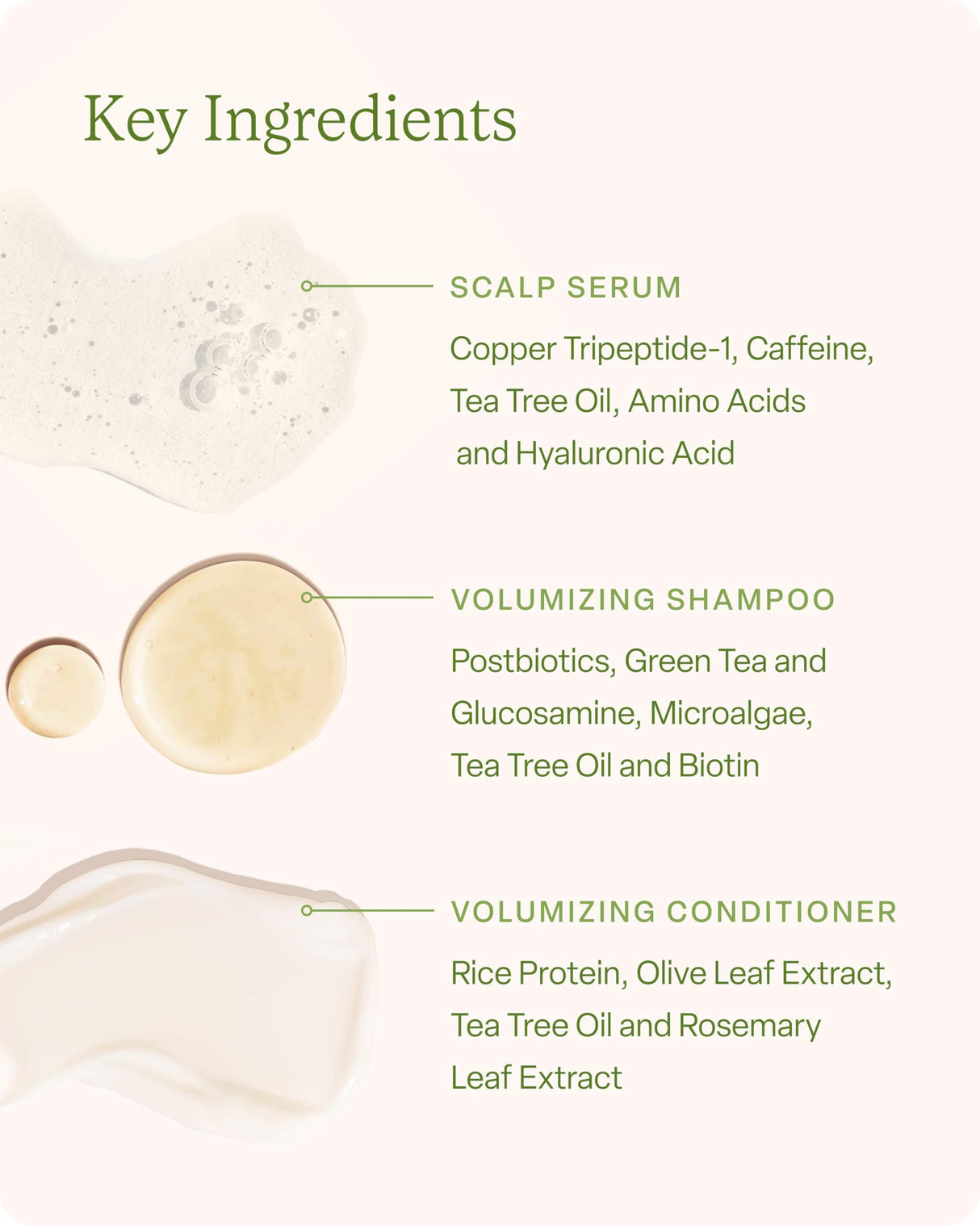 Divi Healthy Hair Goals Bundle - 30ml Hair Serum, 2 Fl Oz Volumizing Shampoo, & 2 Fl Oz Volumizing Conditioner