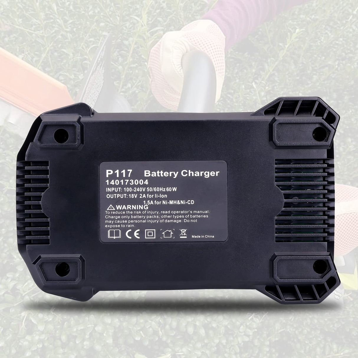 18-Volt P117 Rapid Charger Replace for Ryobi 12V-18V Battery One+ Lithium-Ion/NiCad/NiMh Battery P102 P108 P189 P197 P103 P105 P107 P190 P191 PBP002 PBP005