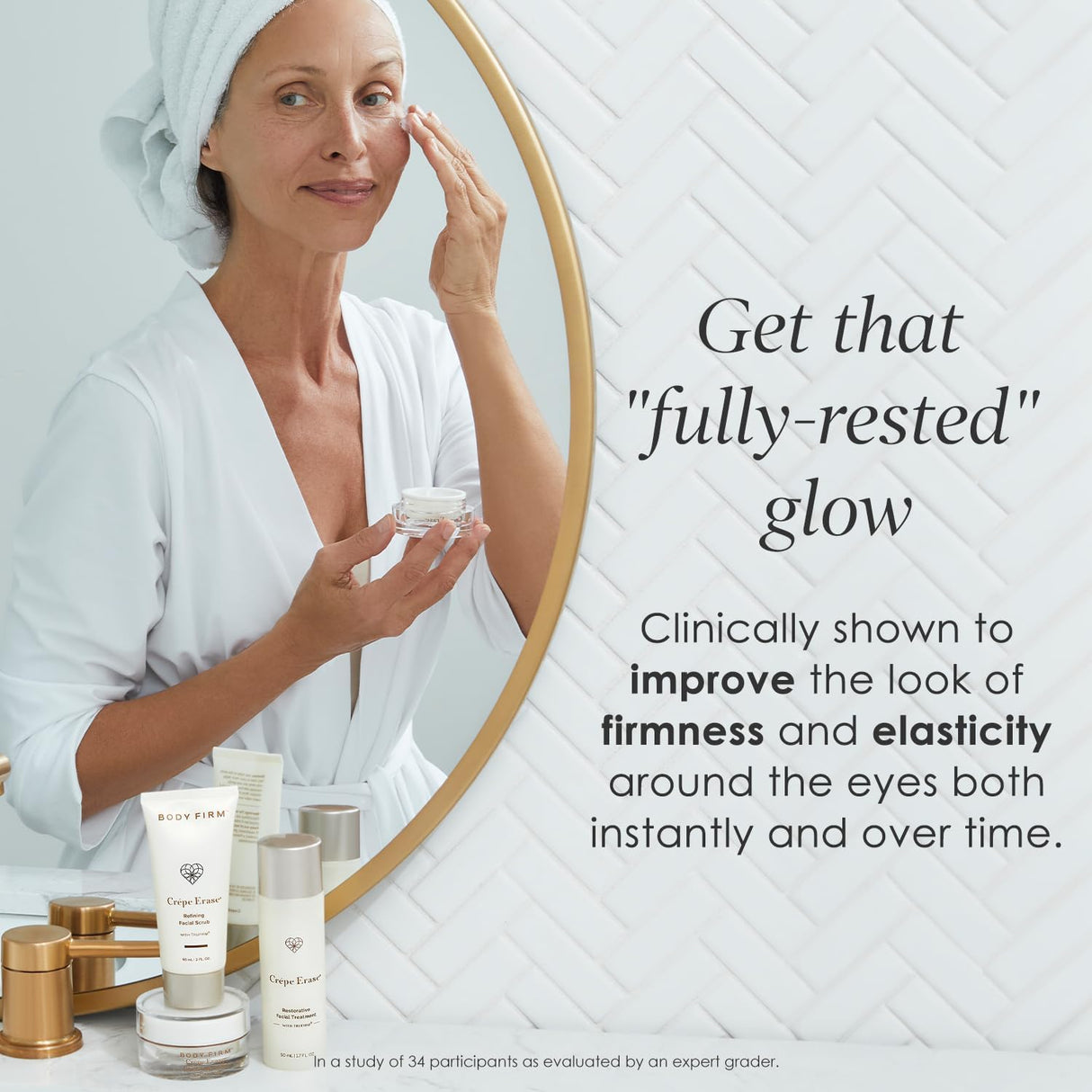 Crepe Erase Advanced Eye Cream: Citrus Scented with Trufirm Complex, 0.5 Fl Oz for Mature Skin