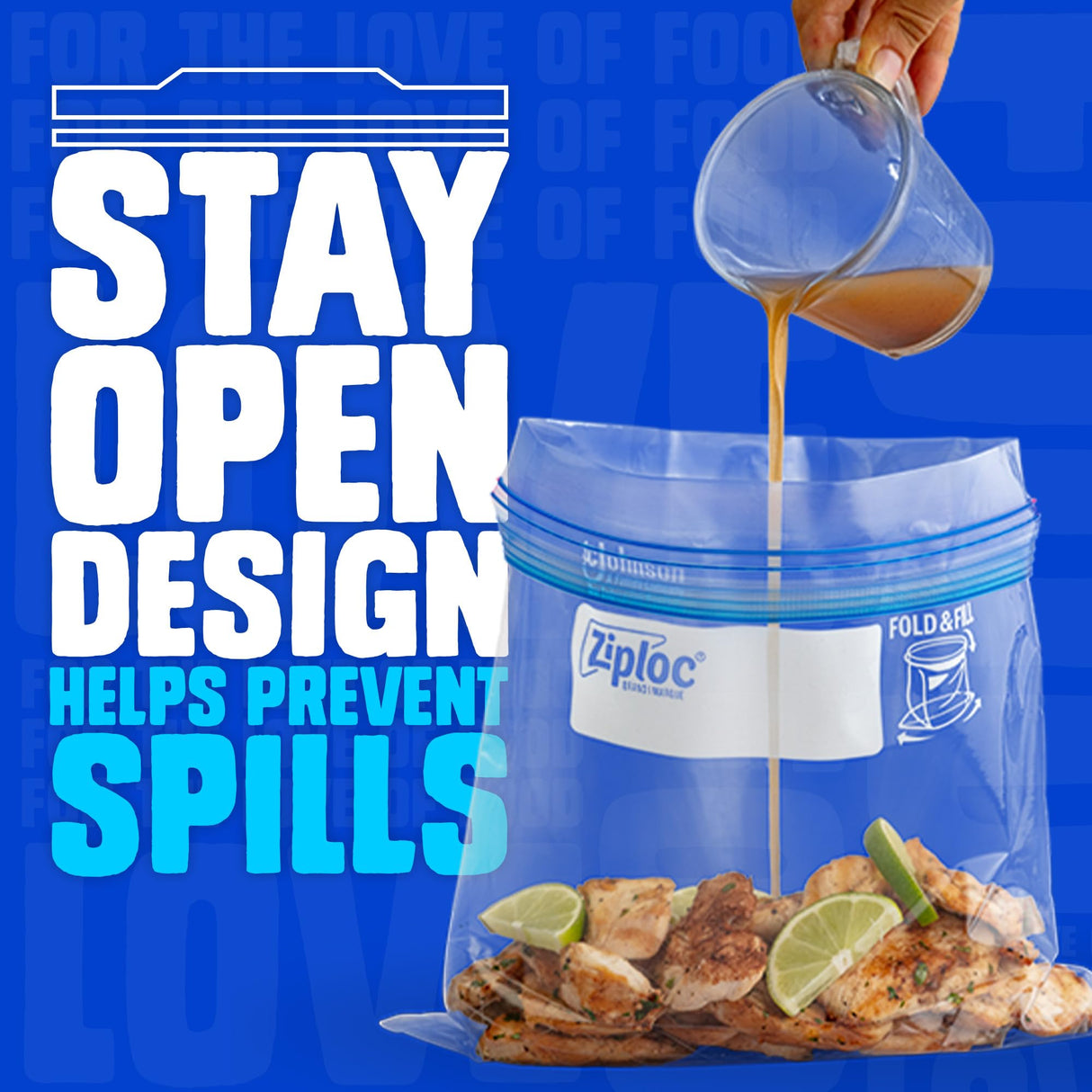 Ziploc Quart Freezer Storage Bags, Stay Open Design, Easy to Fill, 38 count, 4 Pack, 152 Total