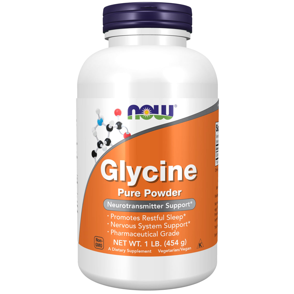 NOW Foods Supplements, Glycine Pure Powder, Promotes Restful Sleep*, Neurotransmitter Support*, 1-Pound