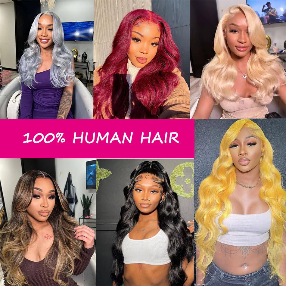 28 Inch 99j Burgundy Lace Front Wigs Human Hair Red Burgundy Wig Human Hair 180% Density 13x6 Body Wave Lace Front Wigs Human Hair Pre Plucked Glueless Lace Front Wigs Human Hair Wigs for Women