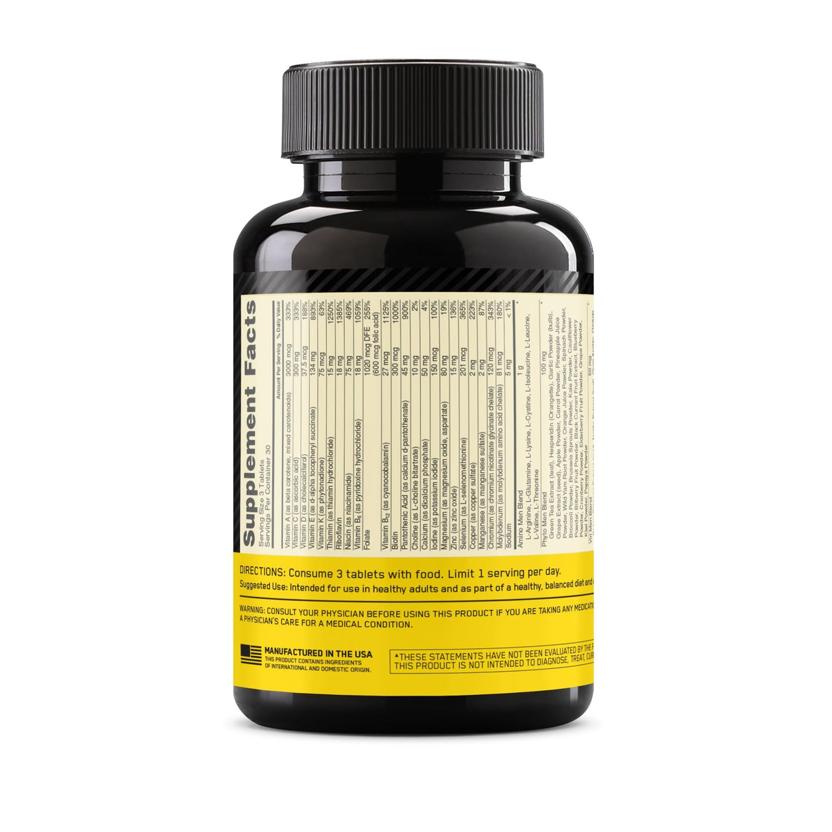 Optimum Nutrition Opti-Men, Vitamin C, Zinc and Vitamin D, E, B12 for Immune Support Mens Daily Multivitamin Supplement, 90 Count (Packaging May Vary)