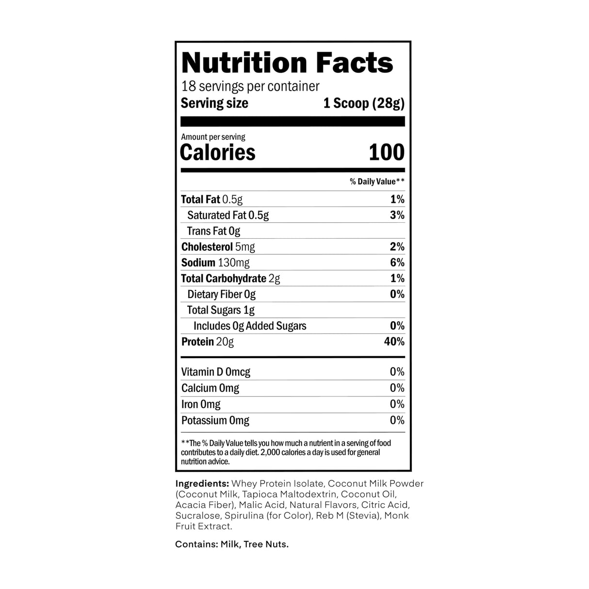 Oath Nutrition Clear Whey Isolate Protein Powder, ICY Blue Razz, 20g Complete Protein per Serving, No Added Sugar, Grass-Fed, 18 Servings