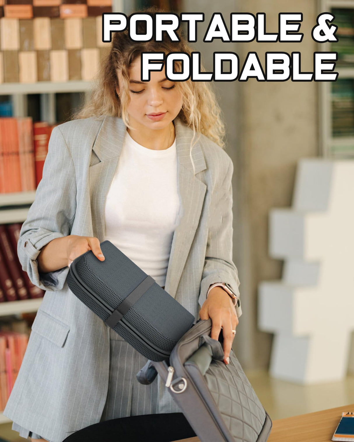 WISIMMALL Gel Seat Cushion, Portable Travel Cushion for Long Sitting, Thick & Foldable, 14.5" x 10.5" Large Size Chair Seat Cushion for Office Chair Car Wheelchair, Relief Sciatica Coccyx Pain