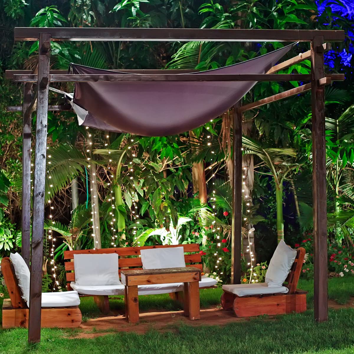 612 Vermont 100 Clear Mini Christmas String Lights on Brown Wire Cord, UL Approved for Indoor/Outdoor Use, 18 Foot of Lighted Length, 20 Foot of Total Length (Pack of 2)