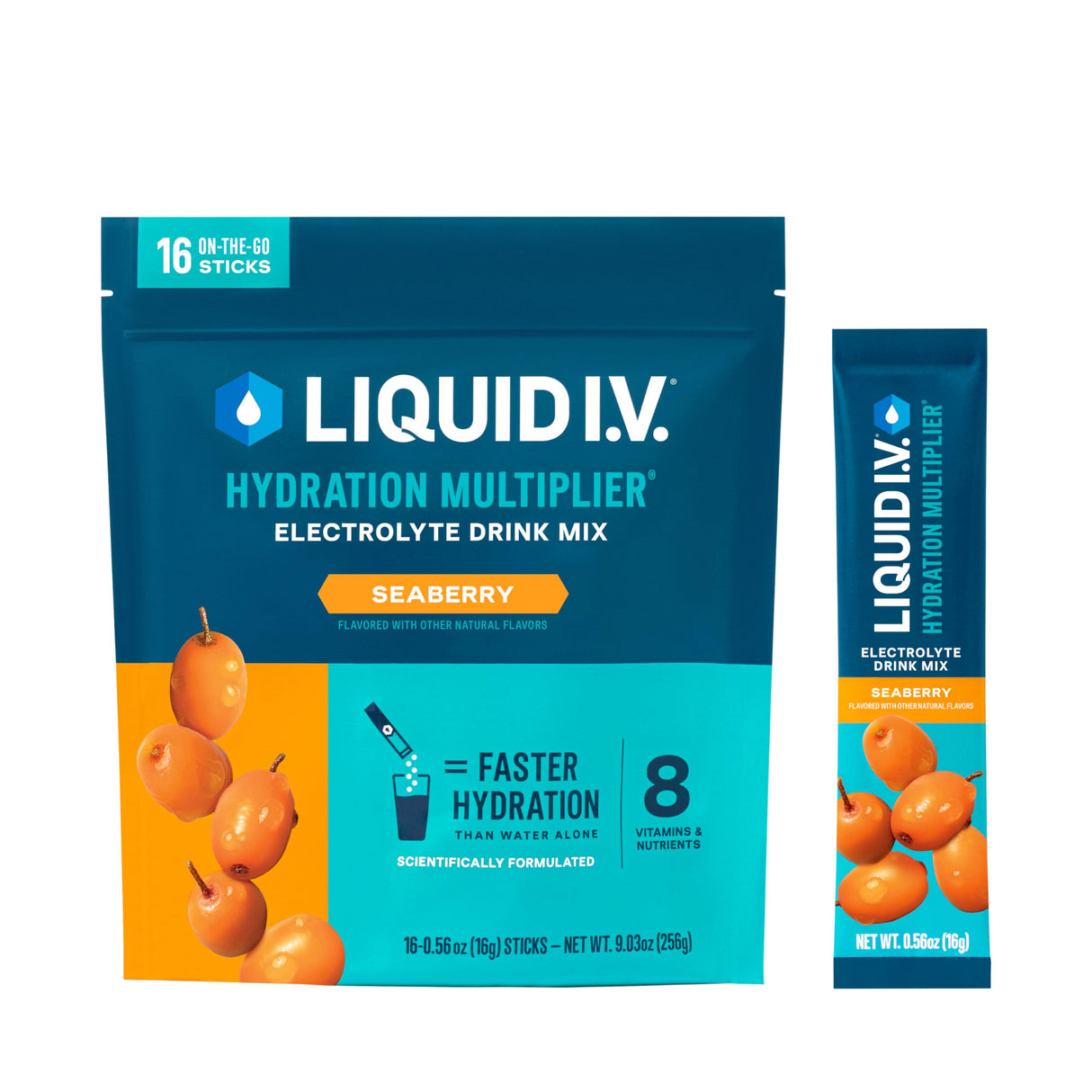 Liquid I.V.® Hydration Multiplier - Acai Berry | Electrolyte Powder Drink Mix | 1 Pack (16 Servings)