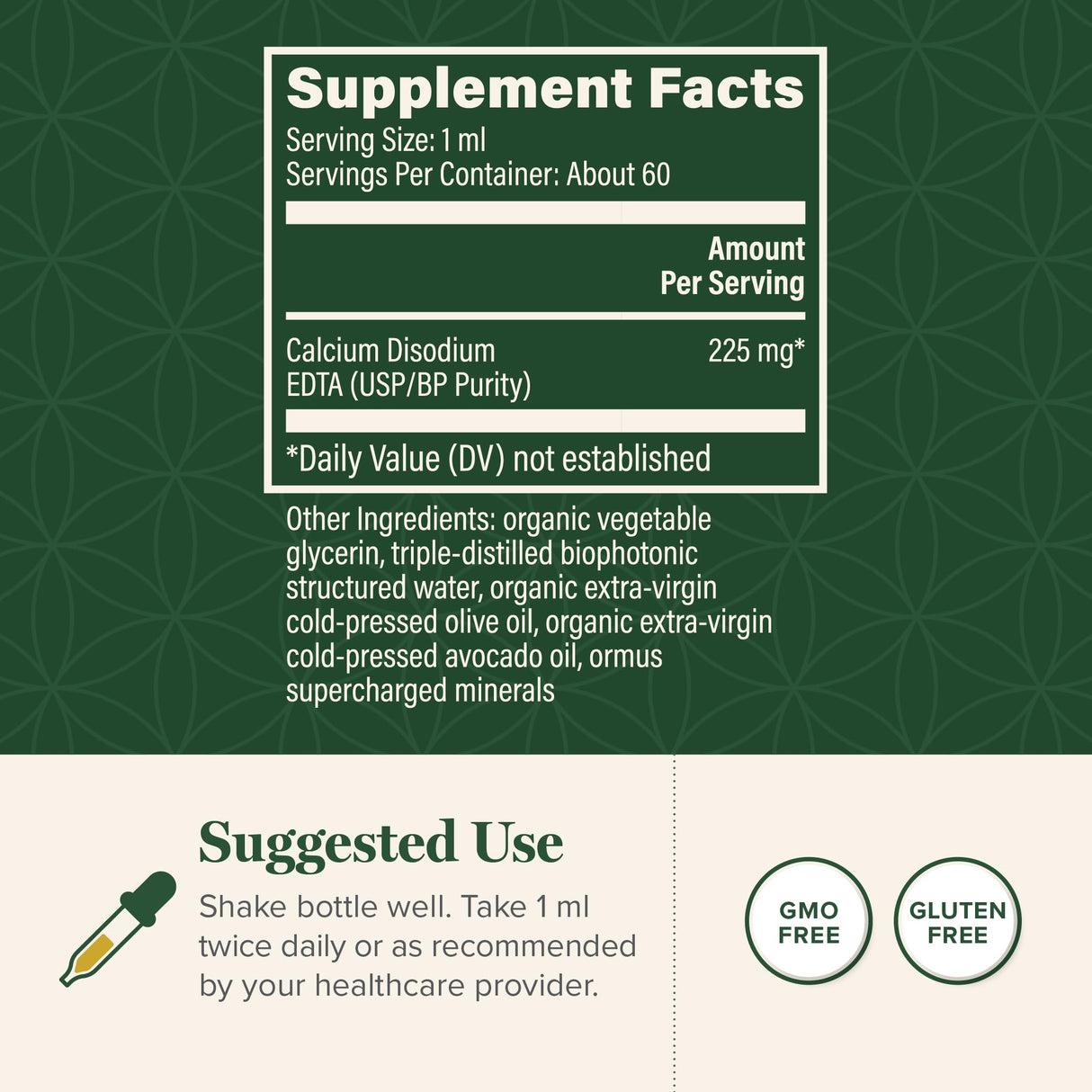 Global Healing Calcium Disodium E - D - T - A - 2 Fl Oz