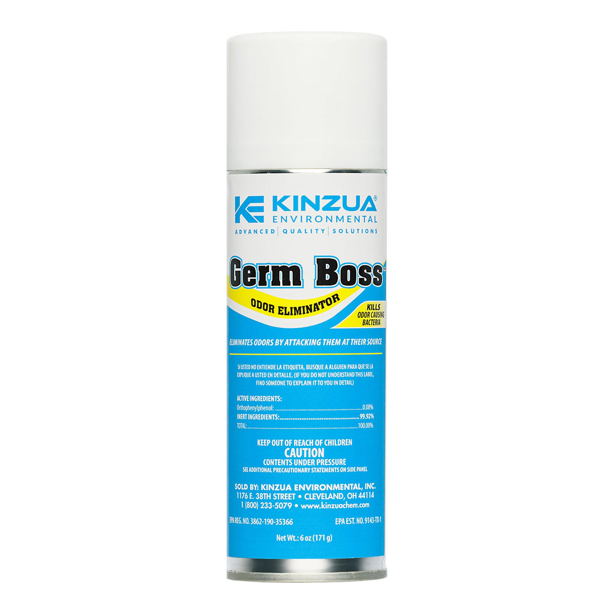 Germ Boss Strong Odor Eliminator, Fast-Acting Cleaning & Deodorizing Fogger, Mold Bomb Fogger for Smell Control with Fresh Scent, Covers Up to 1,000 cu ft, 6 oz