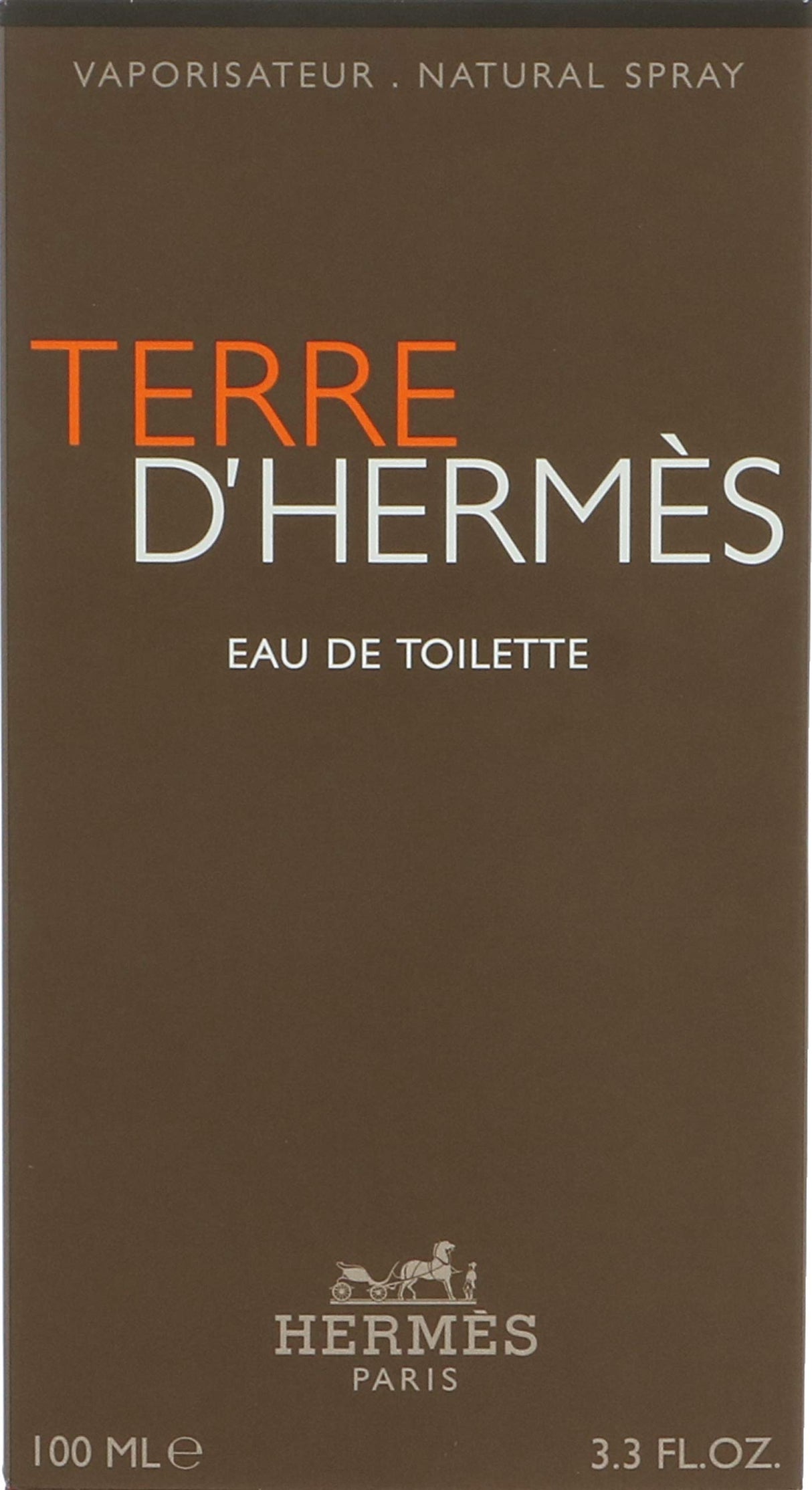 HERMÉS Terre D'Hermes Eau de Toilette spray for Men, 3.3 Ounce