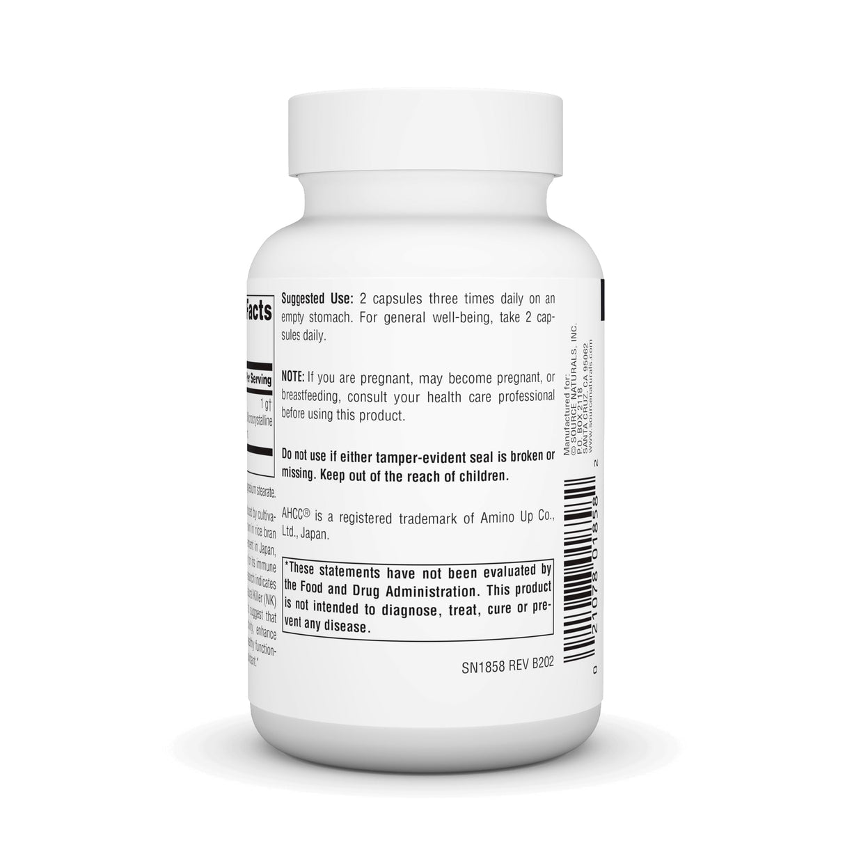 Source Naturals AHCC Increases Natural Killer Cell Activity* 500mg - 60 Capsules