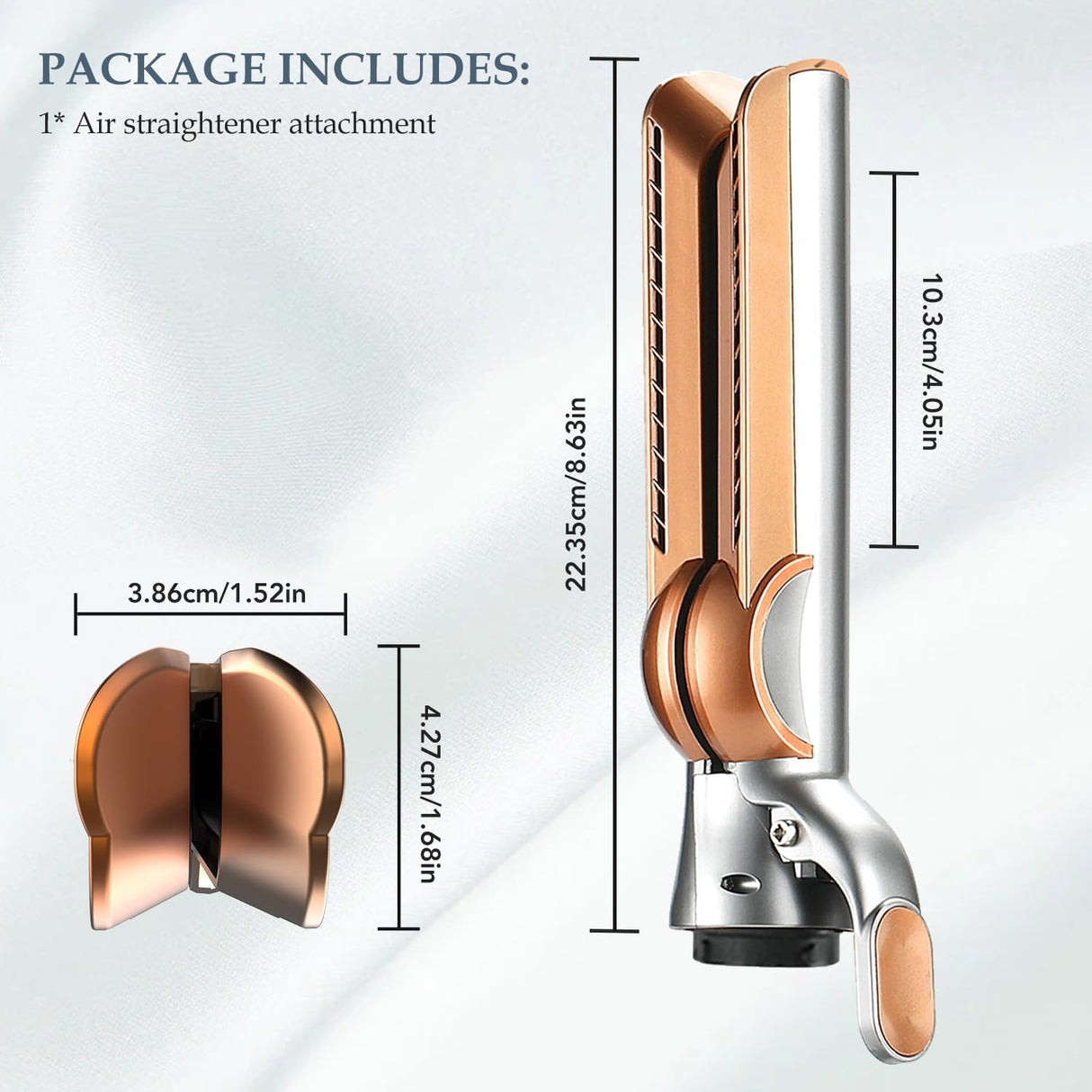 Airflow Attachment for Dyson Airwrap Styler, Nozzles Attachment for Smooth Hair Style with Less Damage and Breakage for Dyson Airwrap HS01 HS05 HS08