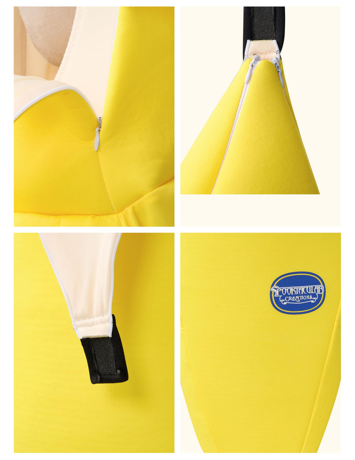 Spooktacular Creations Appealing Banana Costume Adult, Halloween Banana Outfit Suit for Men Halloween Dress Up Parties and Roleplay Cosplay (Medium)