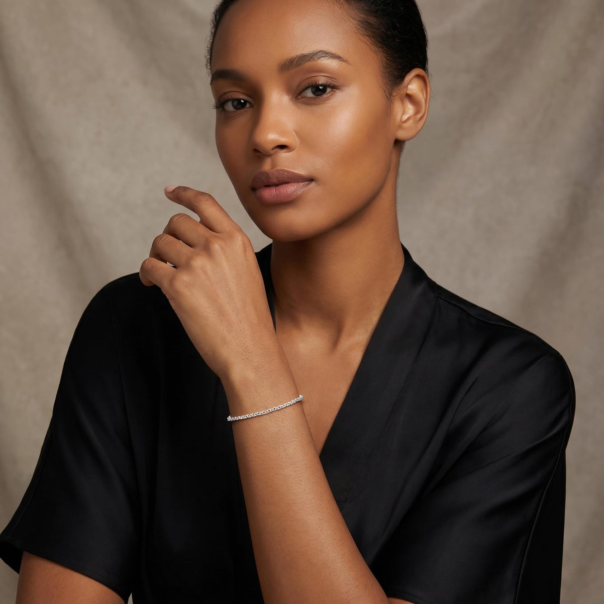 TOPCRED 925 Sterling Silver Bracelet, Rolo Chain Bracelet for Women, Exquisite Gifts for Wife Women 7 Inches