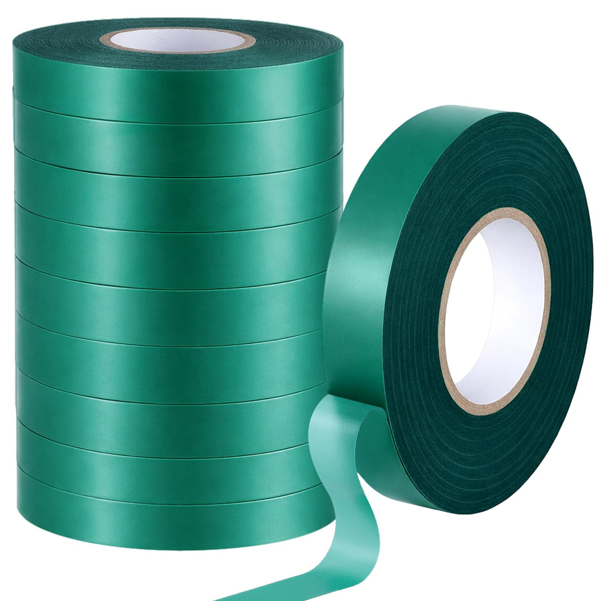 Prudiut 1500Ft Plant Tape, 1/2" Stretch Garden Tie Tape Roll, Plant Ribbon(10 Rolls)