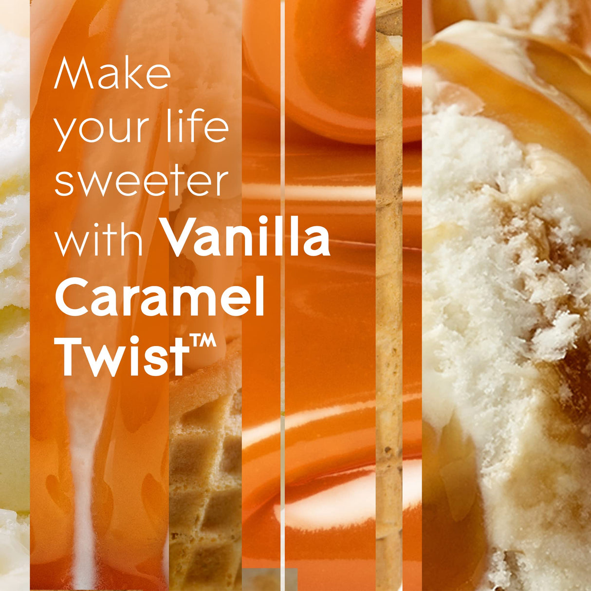 Glade PlugIns Refills Air Freshener, Scented and Essential Oils for Home and Bathroom, Vanilla Caramel Twist, 3.35 Fl Oz, 5 Count