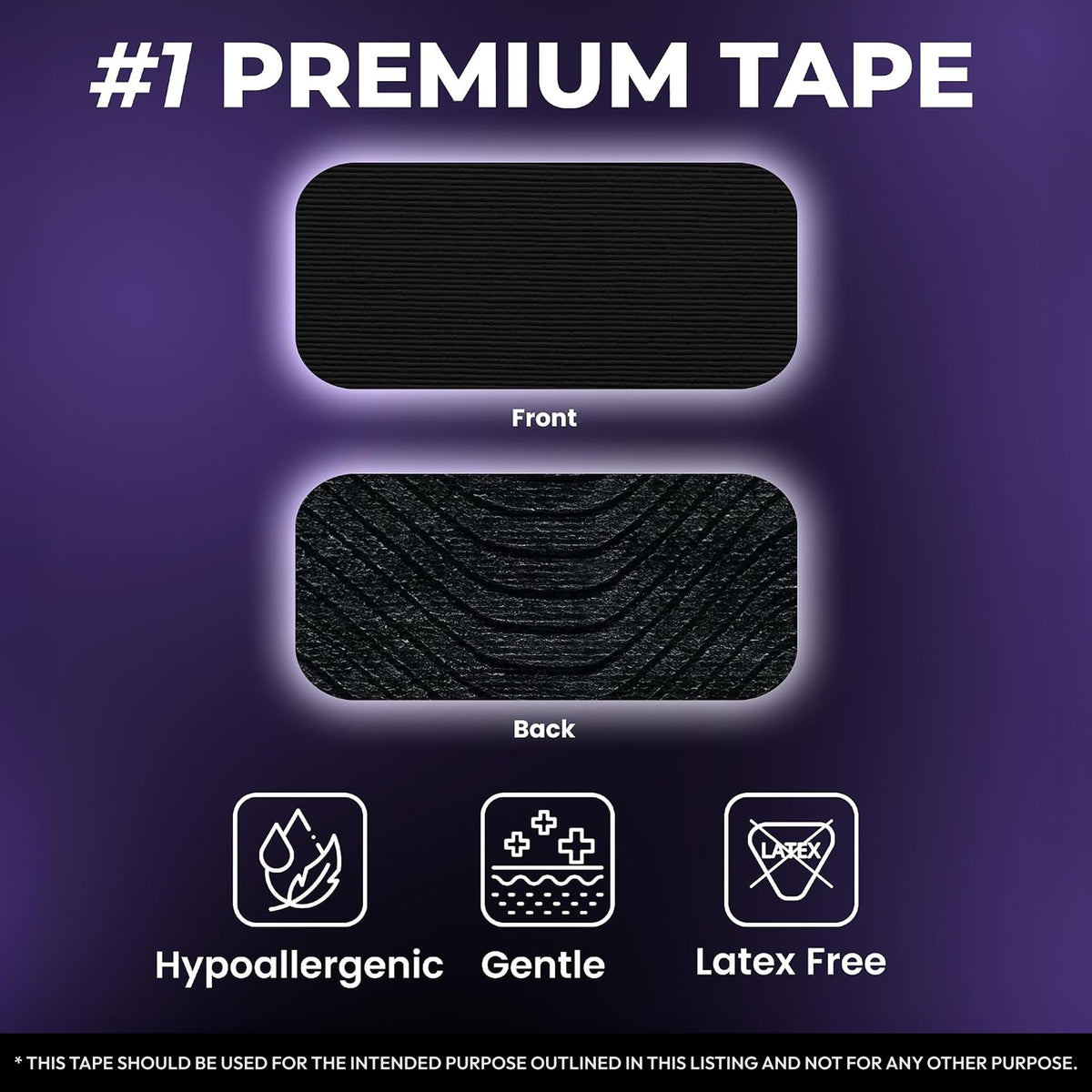 PATCH4U Premium Tape (30 Pack) - Pain Free Removal, Hypoallergenic